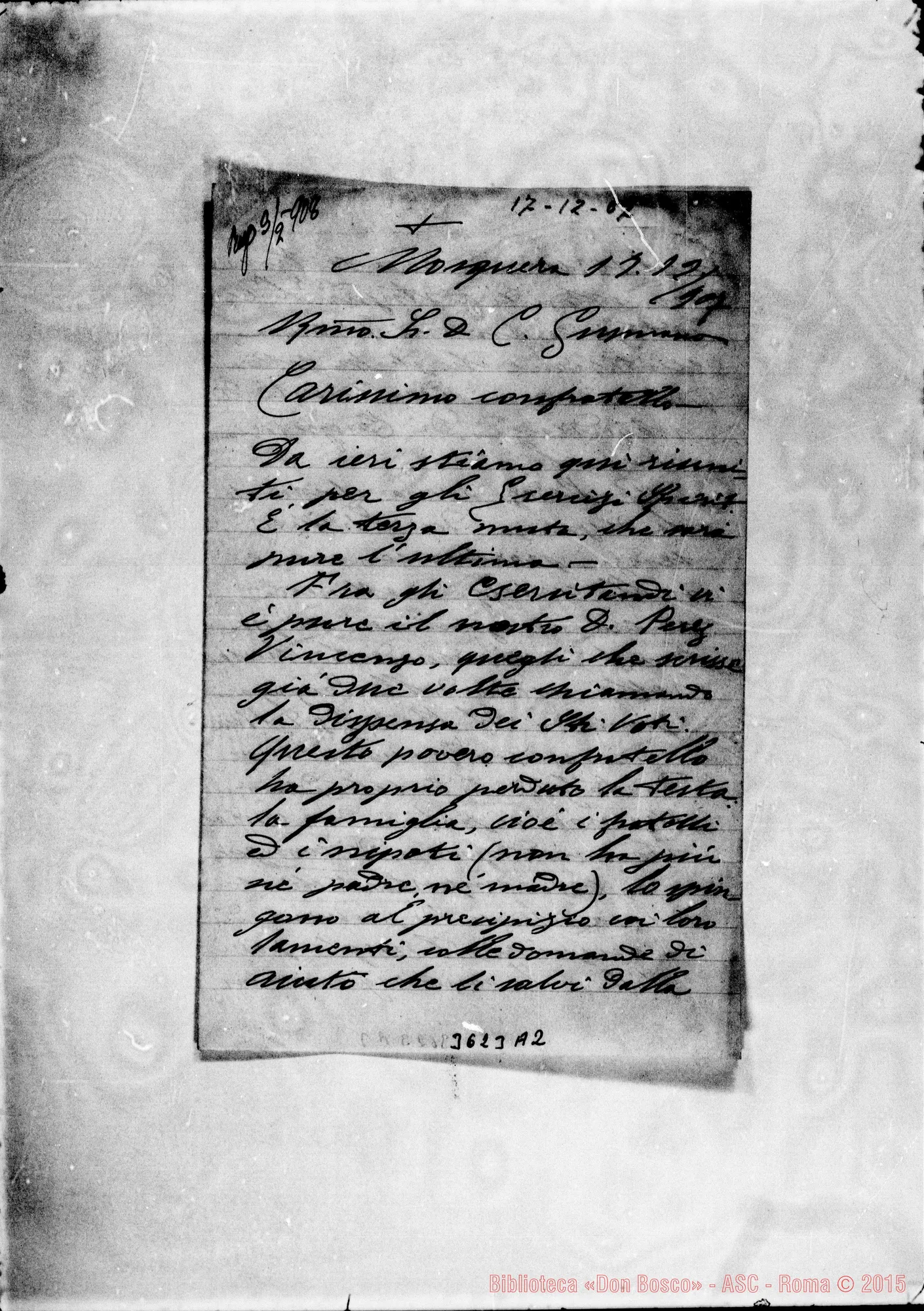 Fotogramma A 2 — Don Aime-Don Gusmano. Mosquera, 17-12-1907