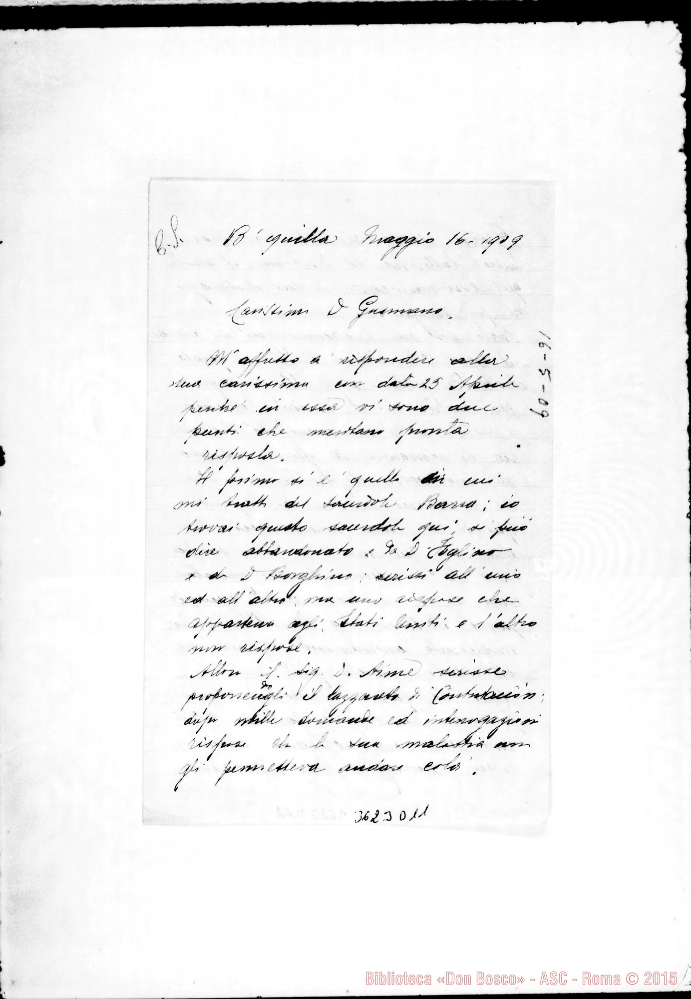 Fotogramma D 11 — Don Giacinto Bassignana-Don Gusmano. Barranquilla, 16-05-1909