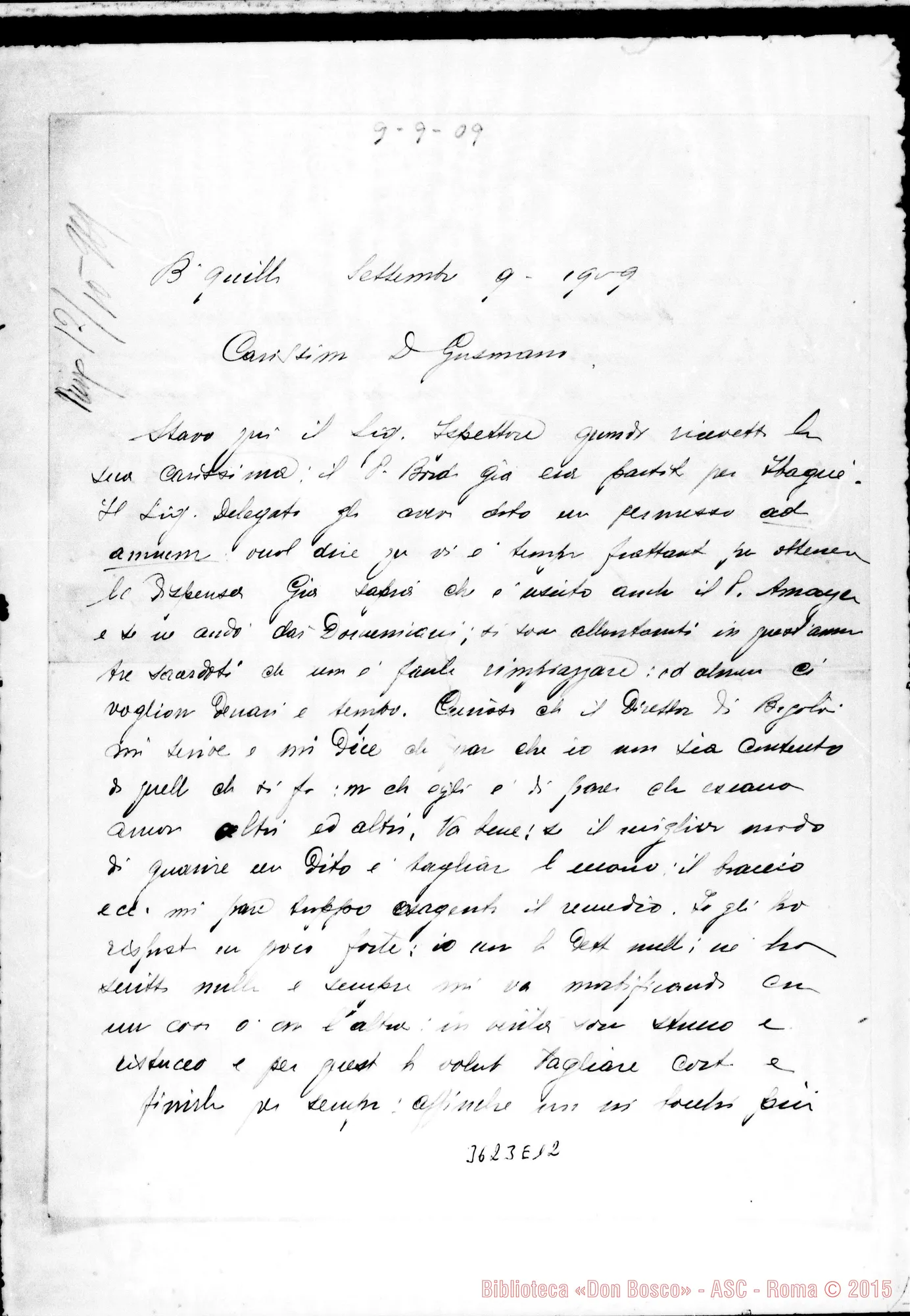 Fotogramma E 12 — Don Giacinto Bassignana-Don Gusmano. Barranquilla, 9-09-1909