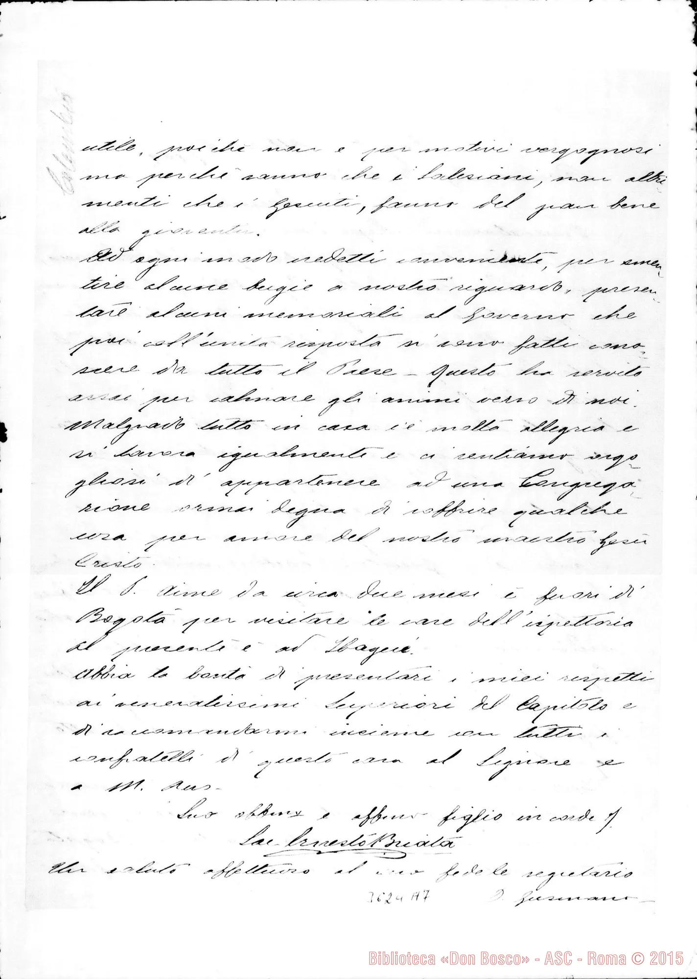 Fotogramma A 7 — Don Ernesto Briata-Don Albera. Bogotá, 6-10-1909