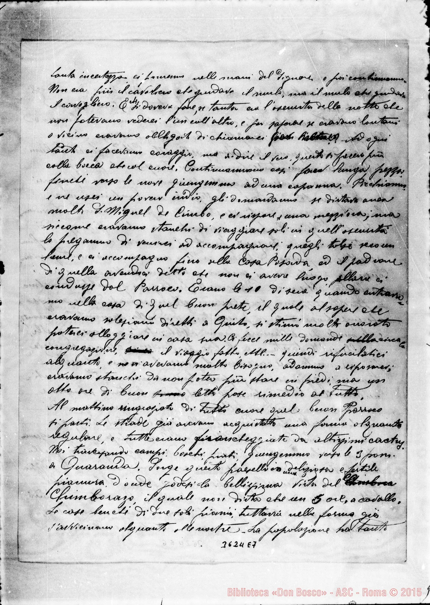 Fotogramma E 7 — Ch. Giuseppe Taricco-Direttore. Quito, 20-02-1890
