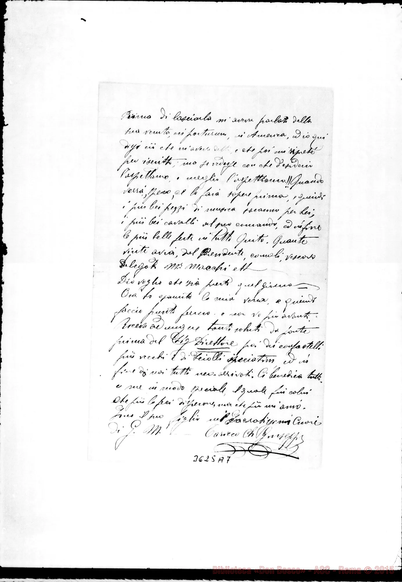 Fotogramma A 7 — Ch. Giuseppe Taricco-Don Barberis. Quito, 20-02-1890