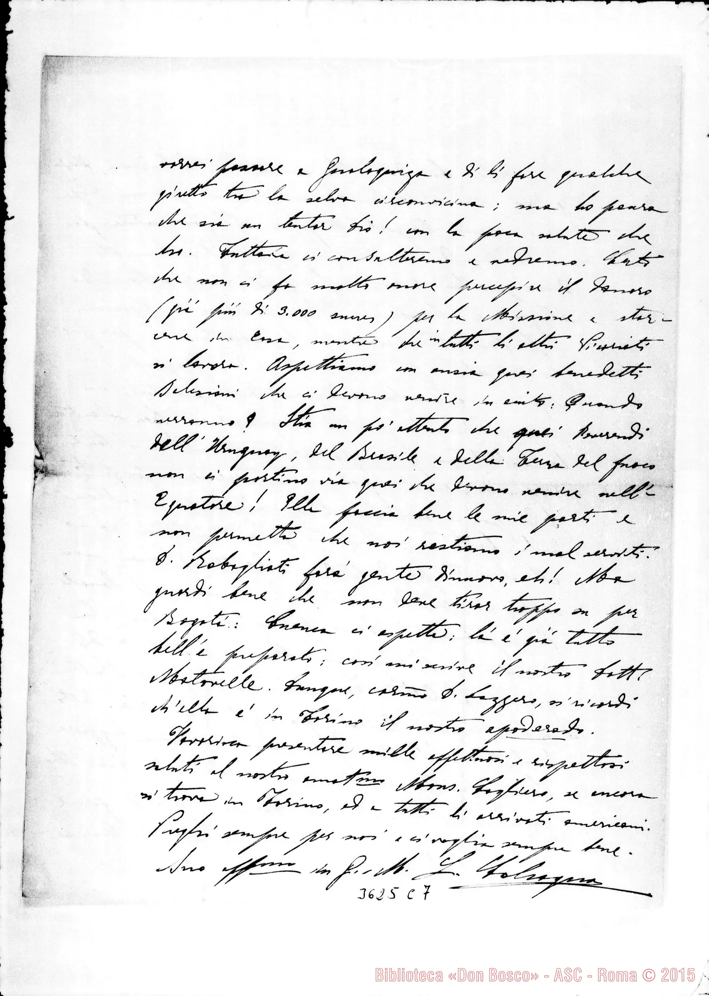 Fotogramma C 7 — Don Luigi Calcagno-Don Lazzero. Quito, 17-11-1892