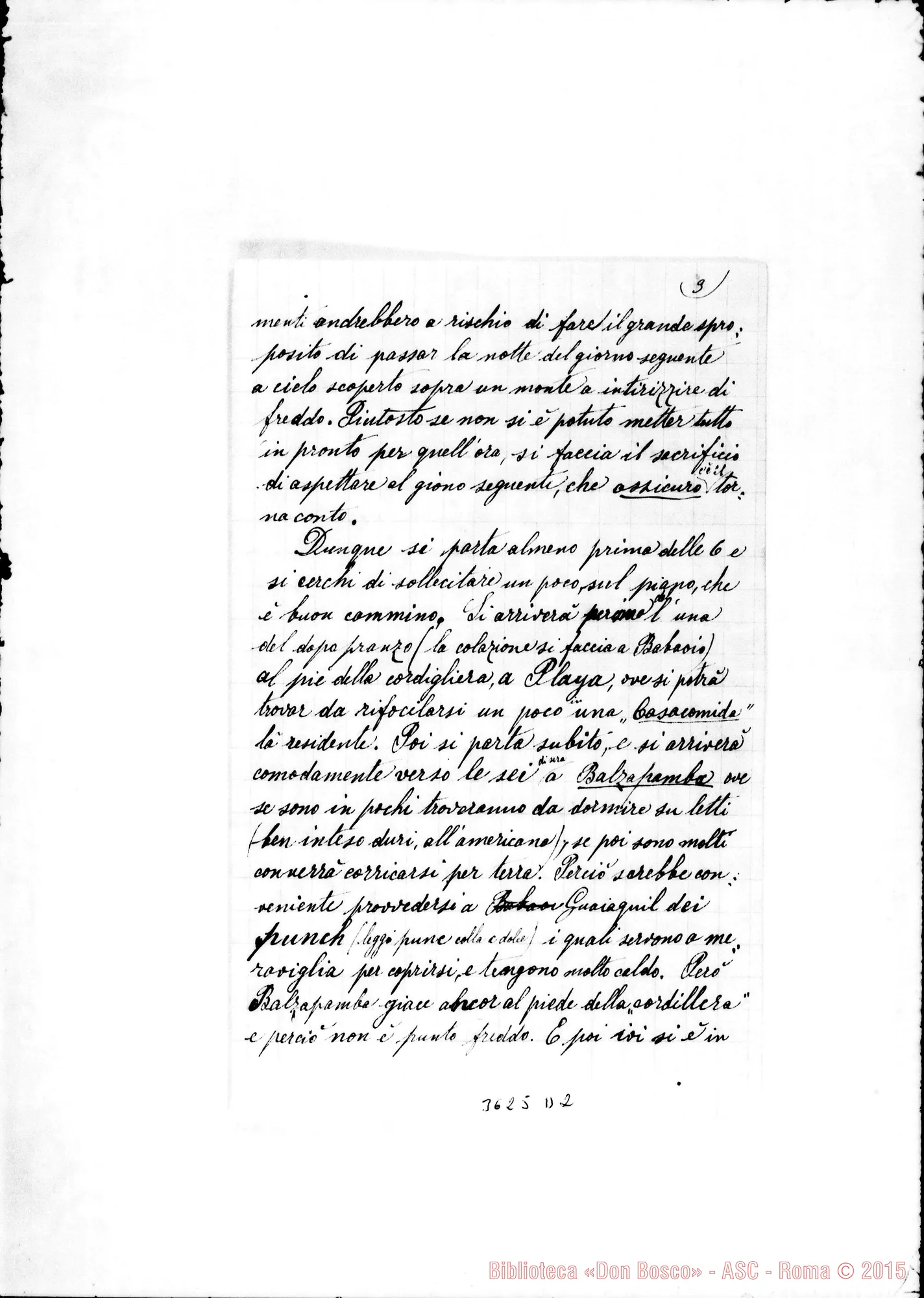 Fotogramma D 2 — Lettera di Giacinto Pancheri il 26-01-1893. Incompleta