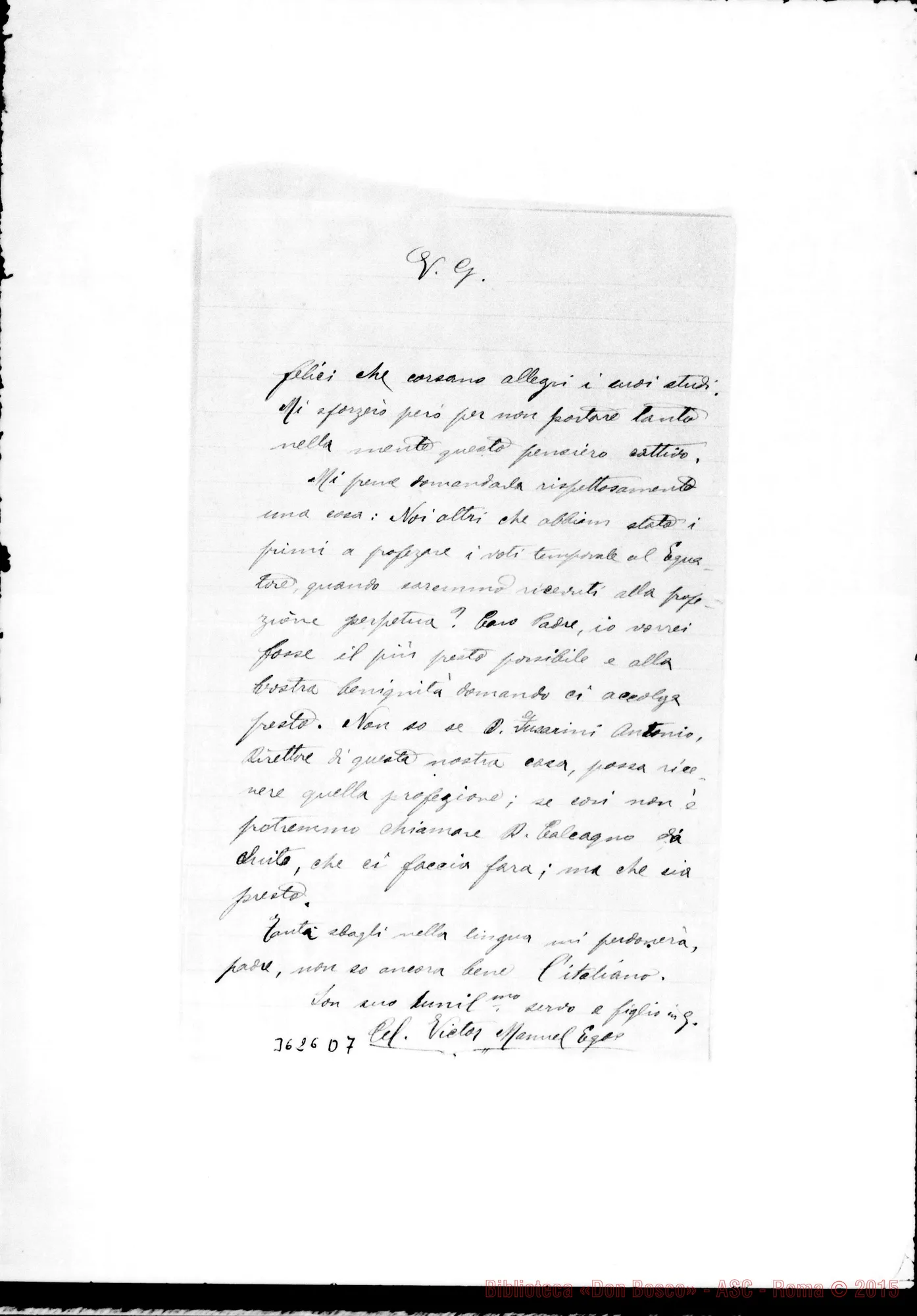 Fotogramma D 7 — Victor Manuel Egas-Don Lazzero. Riobamba, 20-12-1893