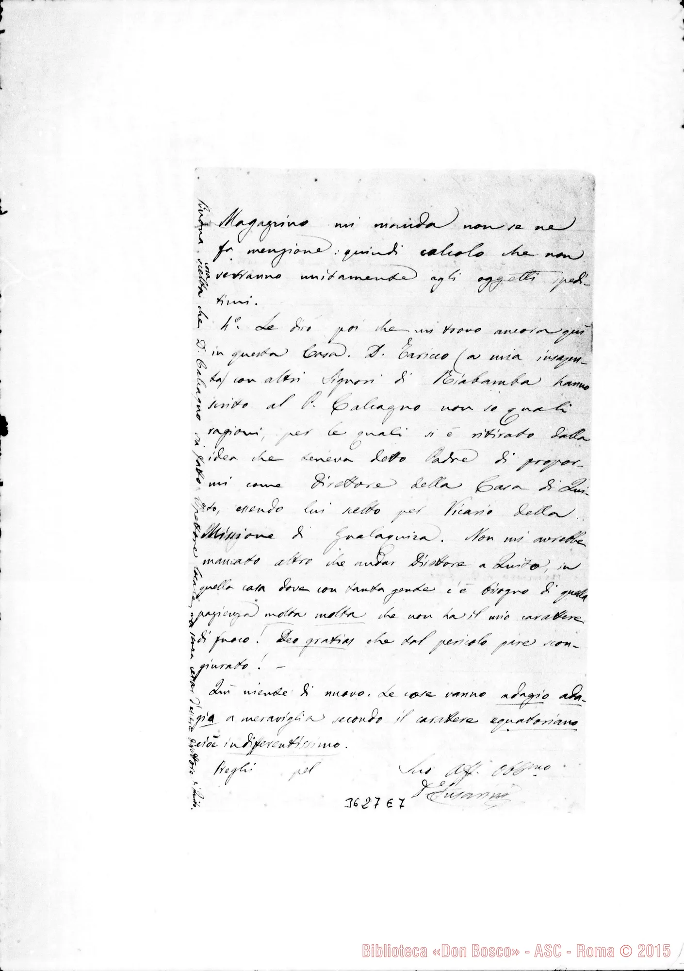 Fotogramma E 7 — Don Fusarini-Don Lazzero. Riobamba, 21-04-1894