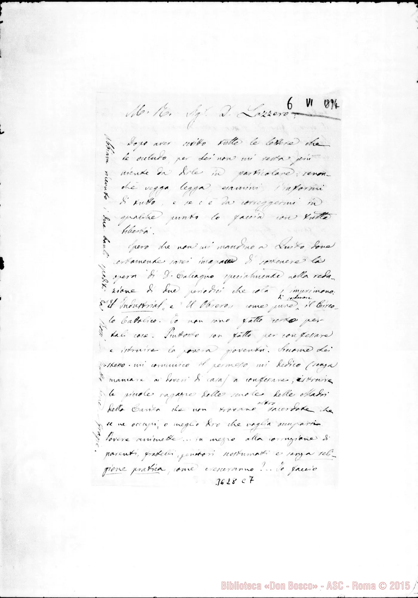 Fotogramma C 7 — Don Fusarini-Don Lazzero. Riobamba, 6-06-1894