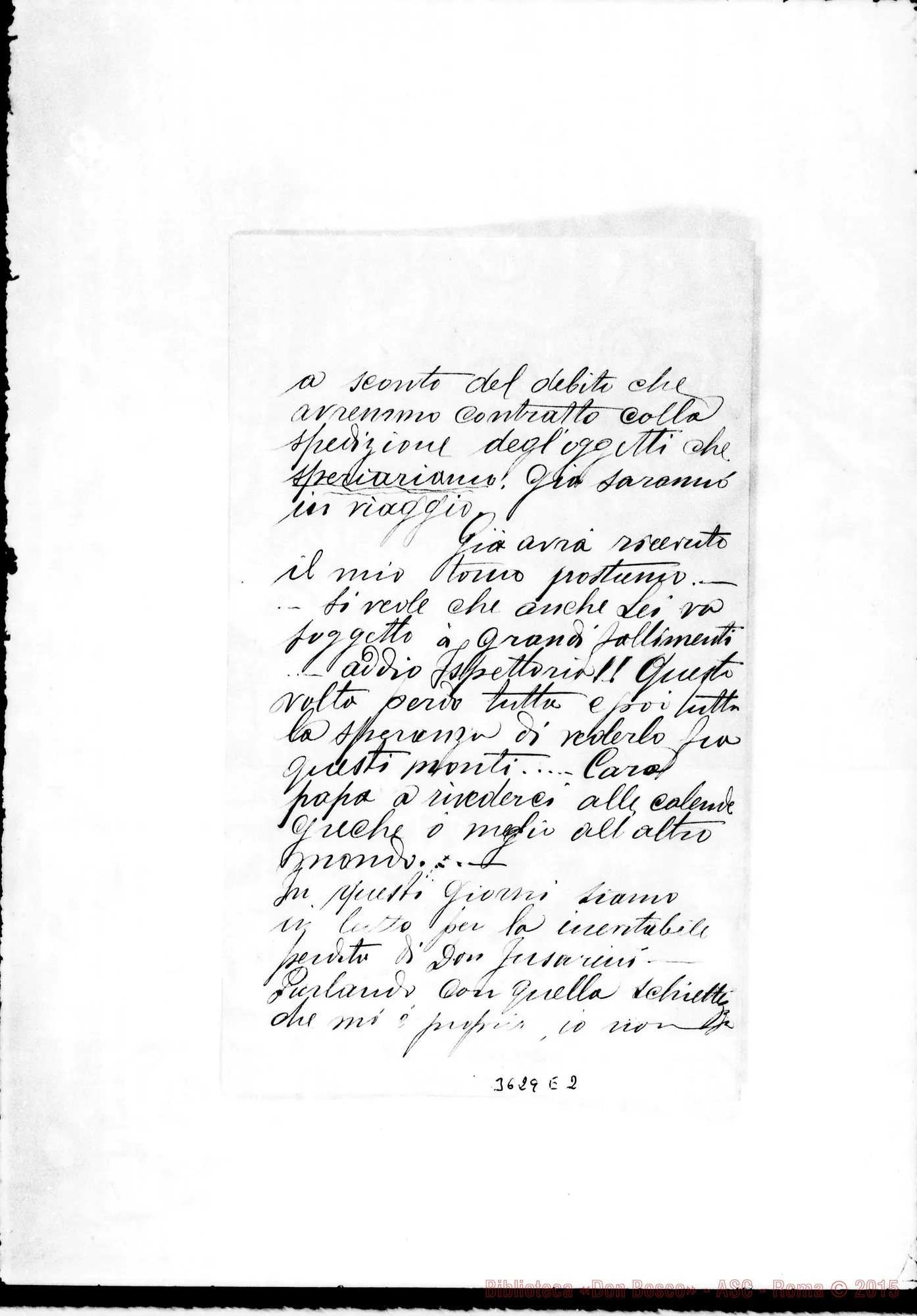 Fotogramma E 2 — Don Taricco-Don Lazzero. Riobamba, 13-10-1894