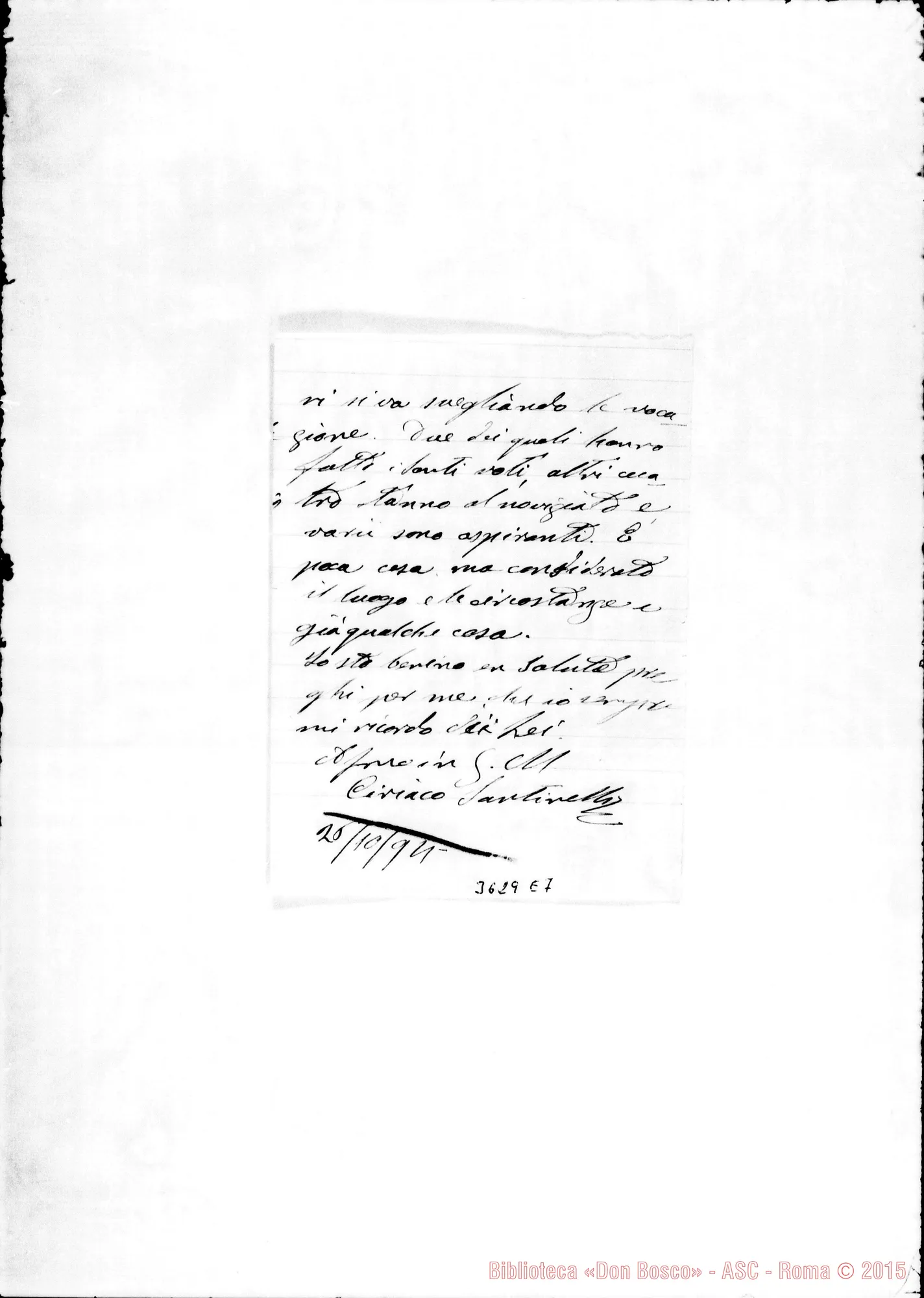 Fotogramma E 7 — Don Santinelli-Don Lazzero, il 26-10-1894