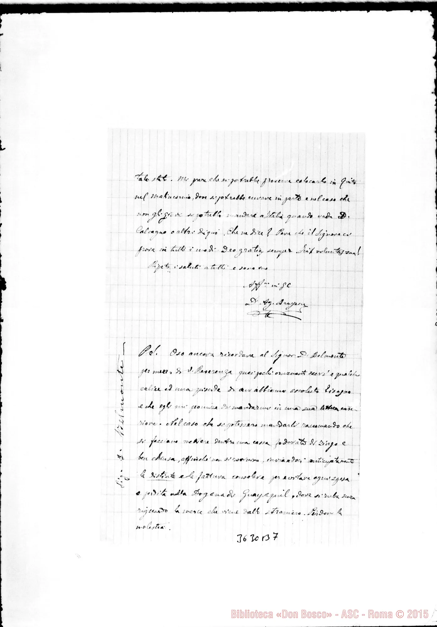 Fotogramma B 7 — Don Bruzzone-Superiore. Cuenca, 20-12-1894