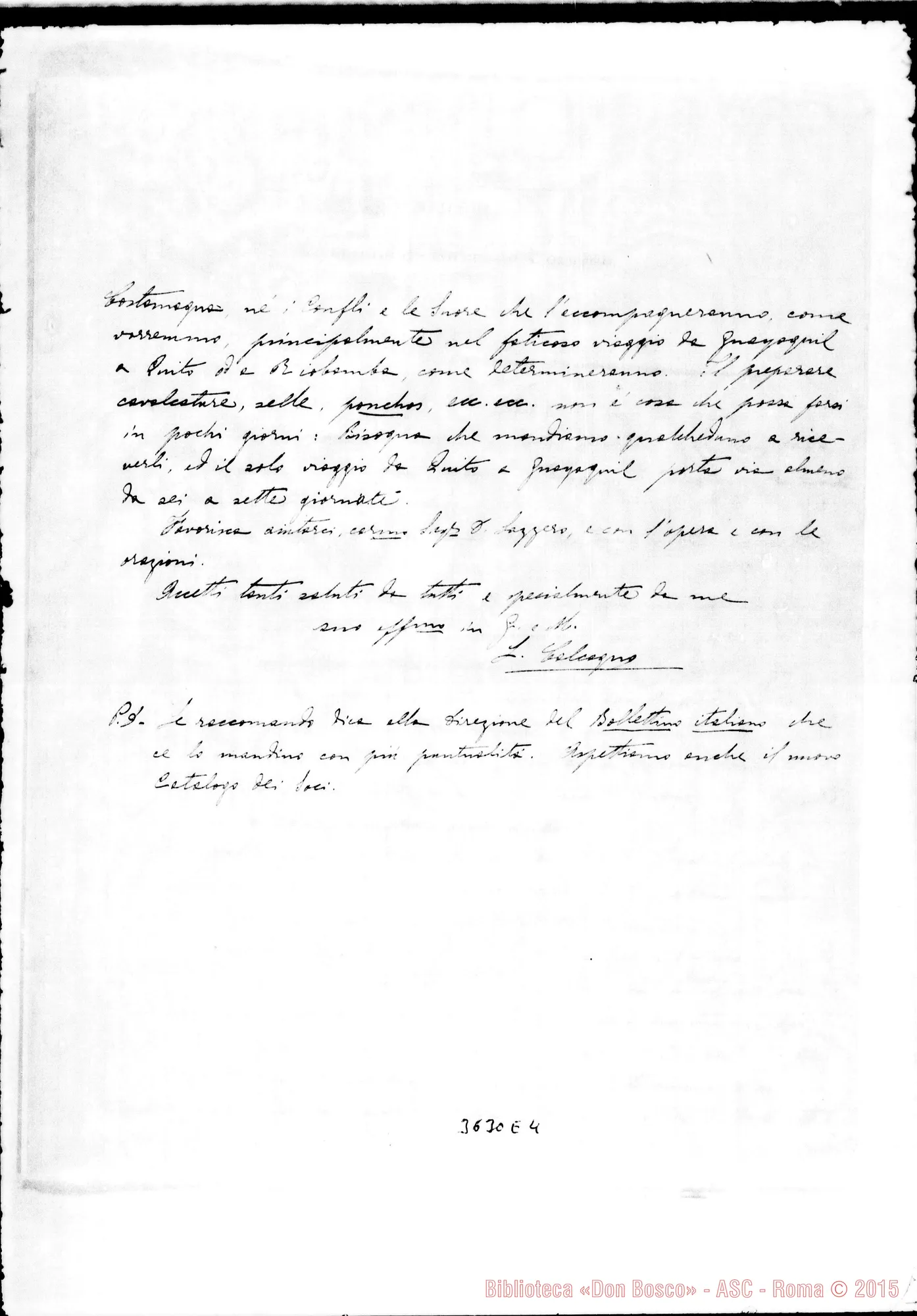 Fotogramma E 4 — Don Calcagno-Don Lazzero. Quito, 23-03-1895