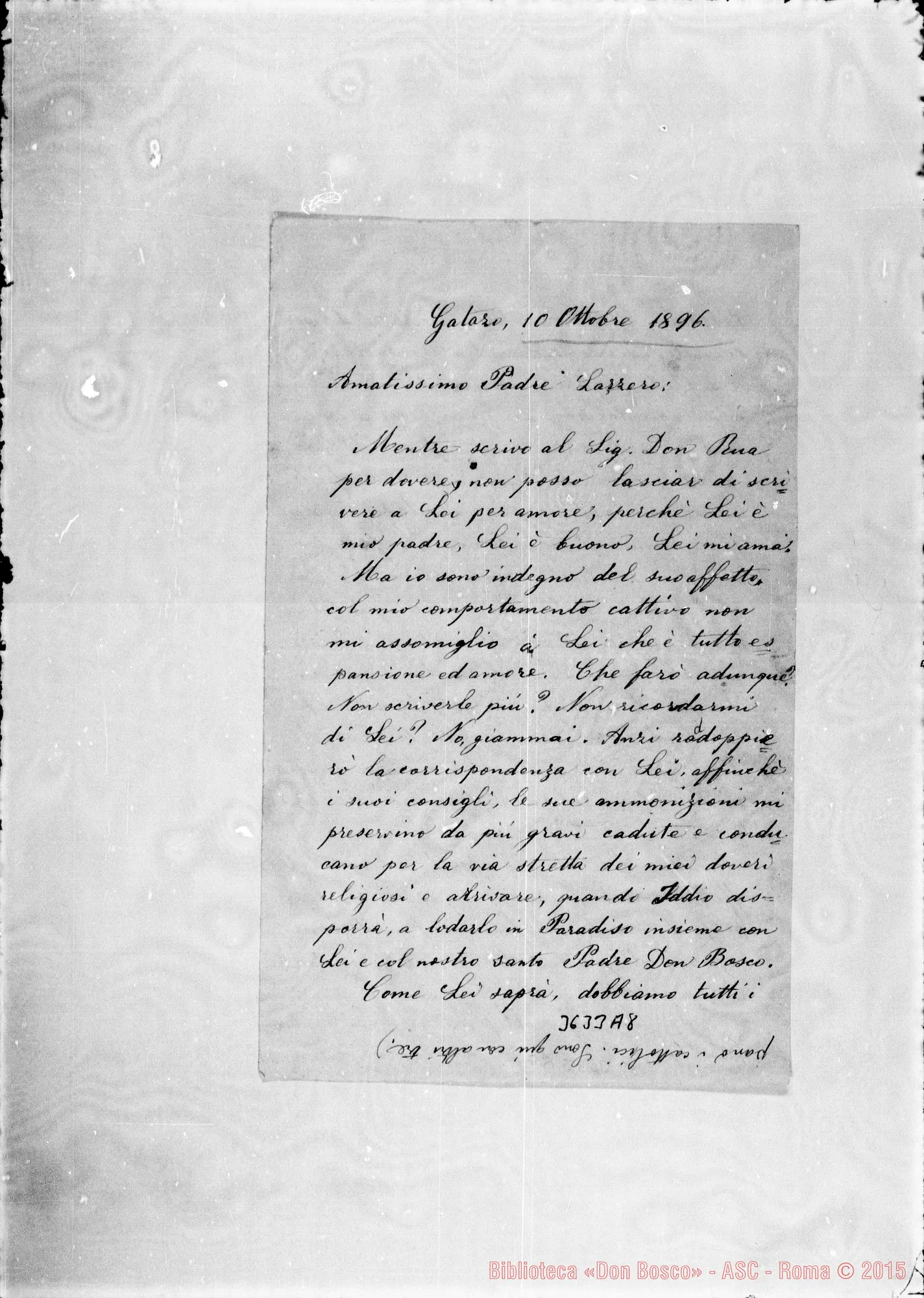 Fotogramma A 8 — Coad. Contes Germano-Don Lazzero. Gatazo, 10-10-1896
