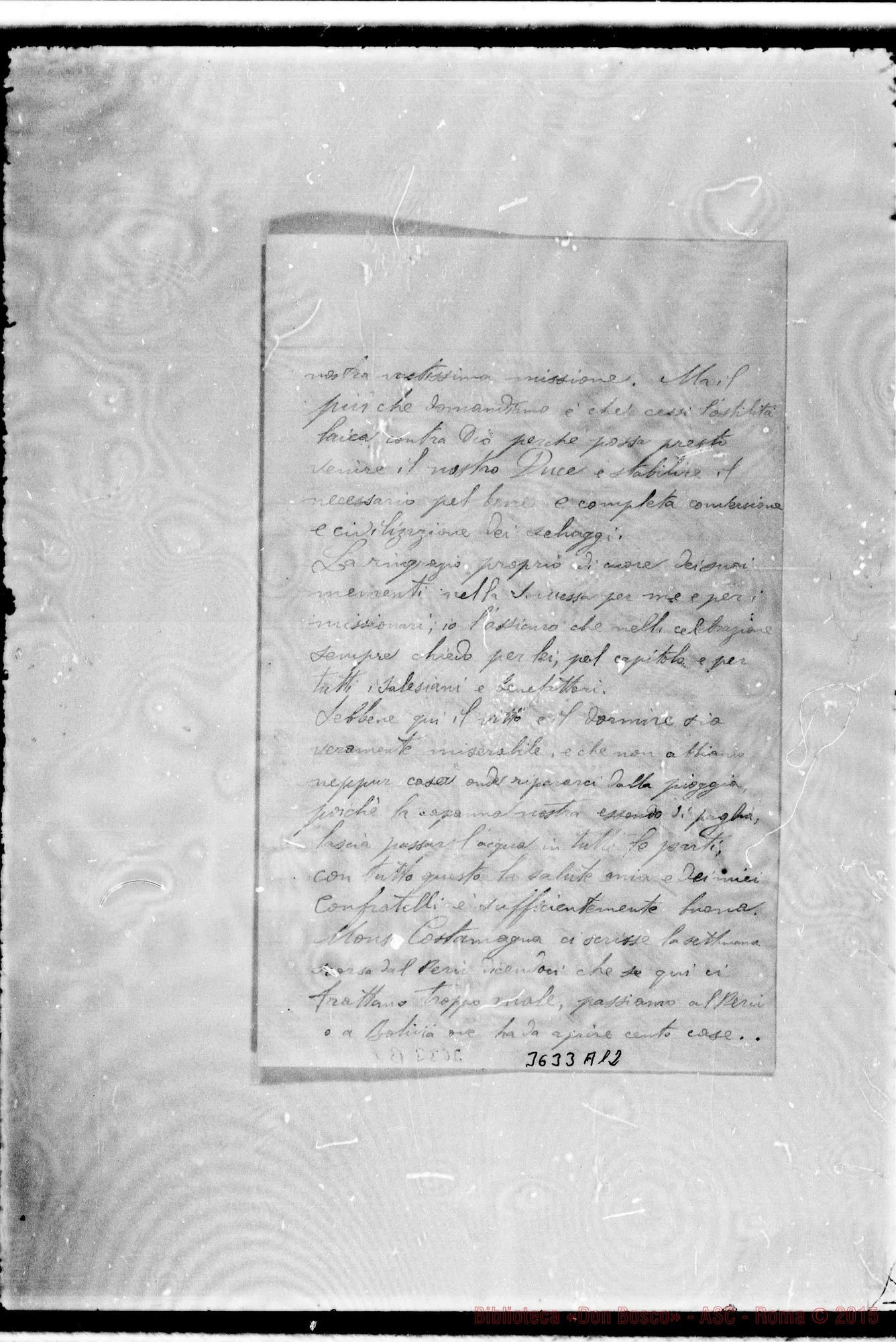 Fotogramma A 12 — Don Luigi Giaccardi-Don Lazzero. Gualaquiza, 18-10-1896