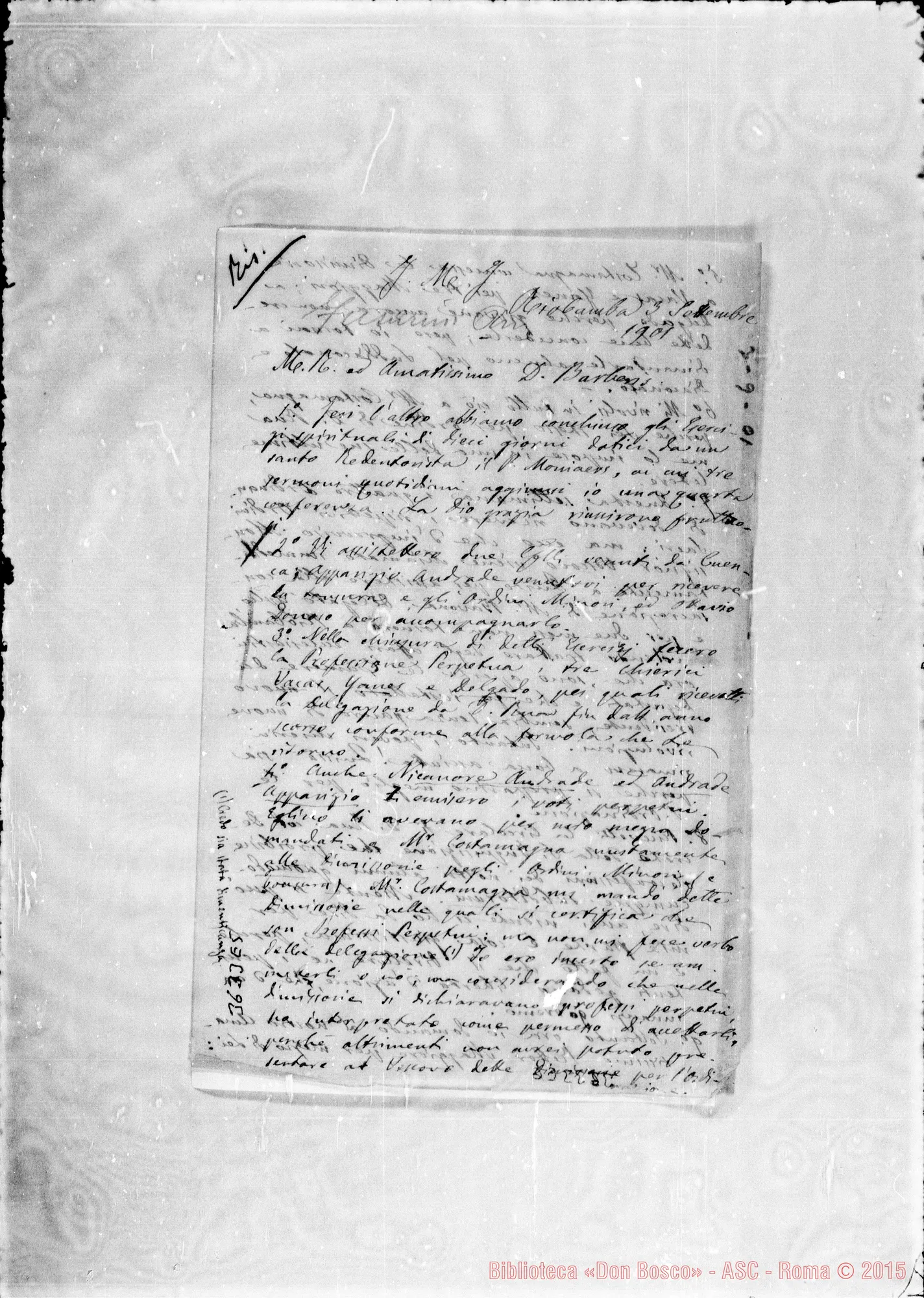 Fotogramma E 5 — Don Fusarini-Don Barberis. Riobamba, 3-09-1901