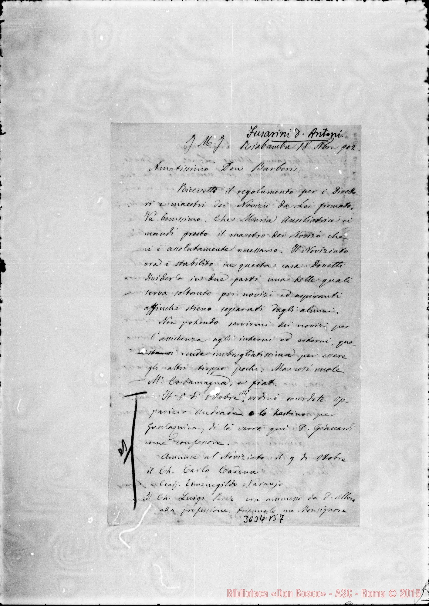 Fotogramma B 7 — Don Fusarini-Don Barberis. Riobamba, 18-11-1902