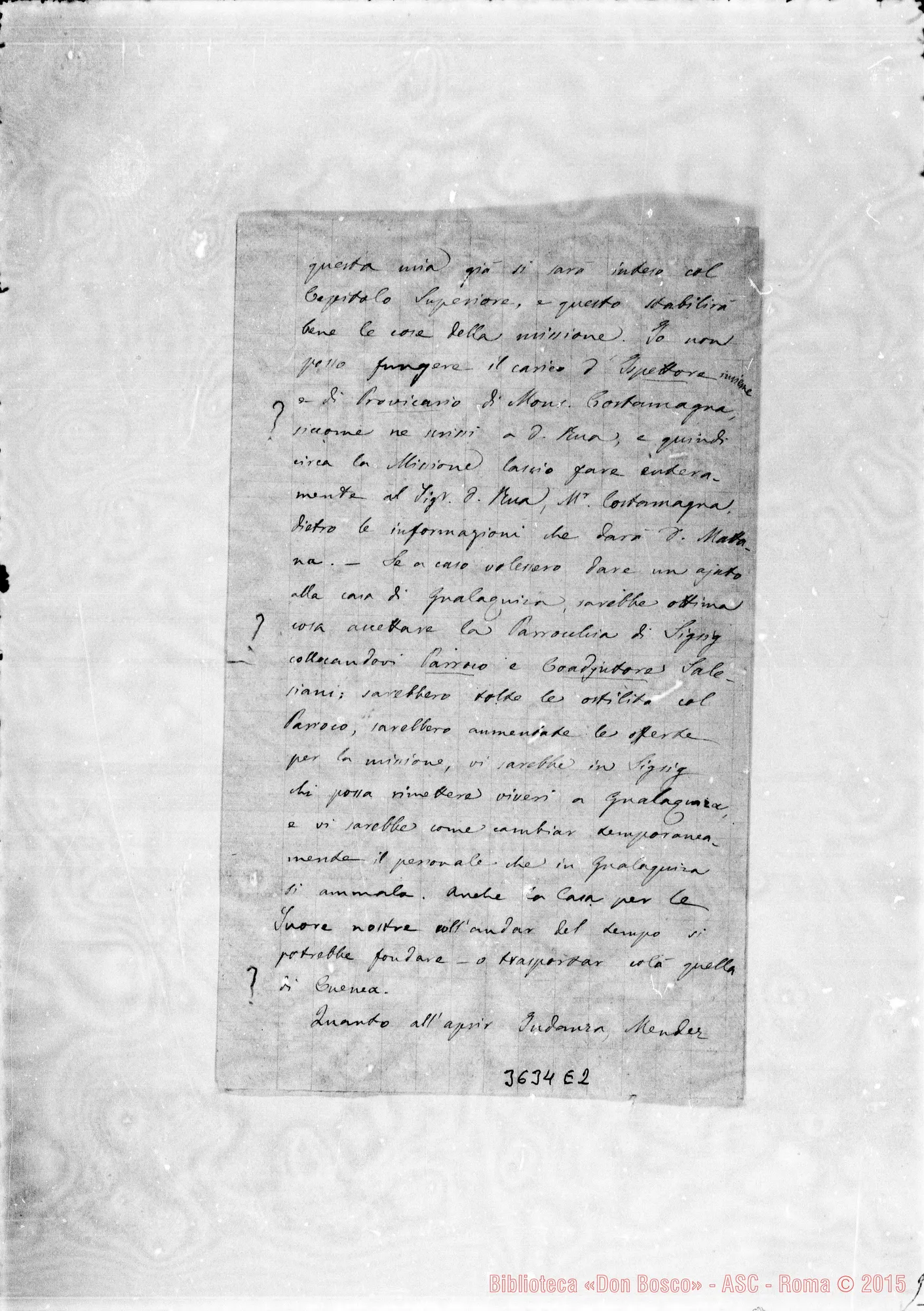 Fotogramma E 2 — Don Fusarini-Don Rinaldi. Riobamba, 27-06-1907