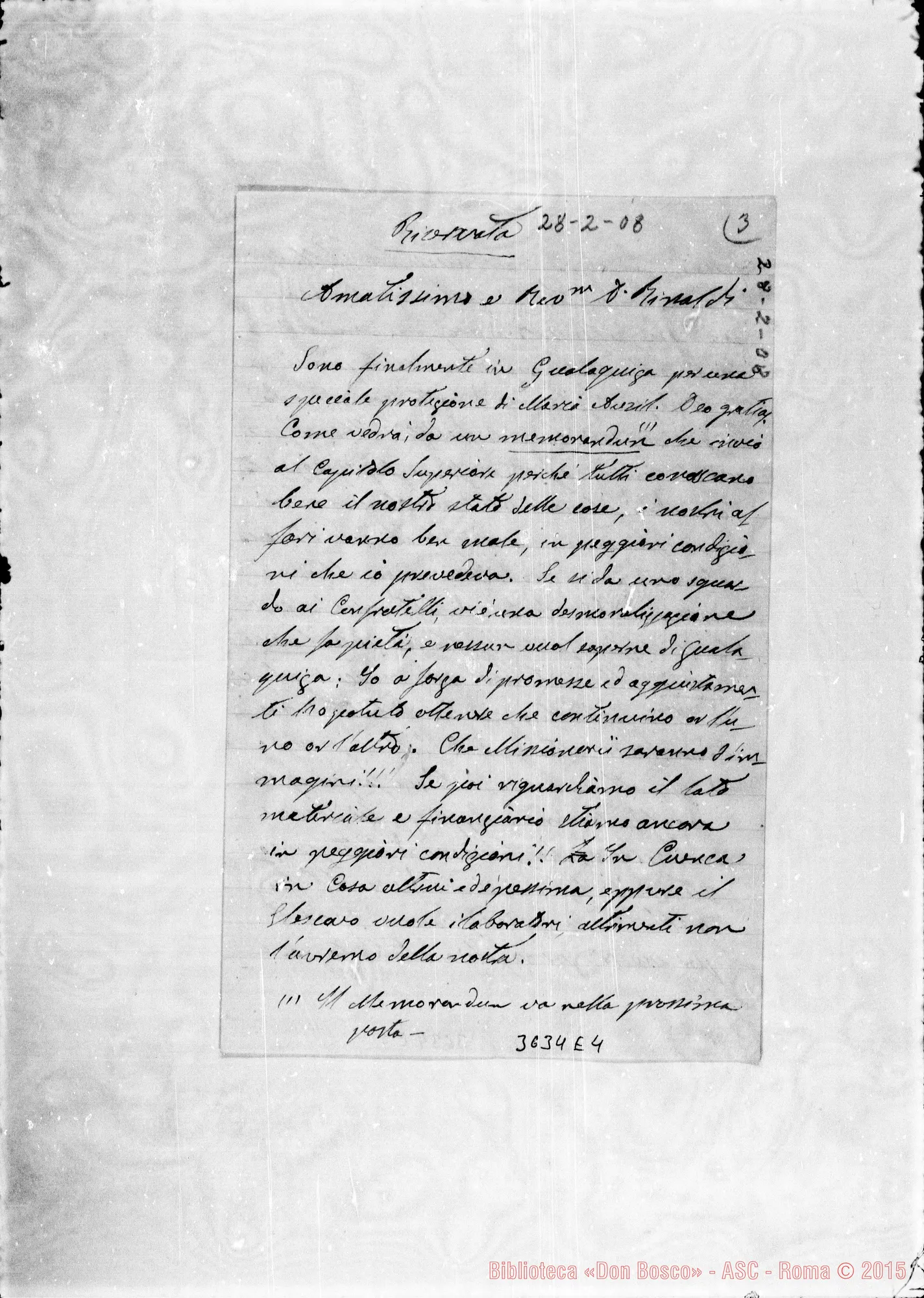 Fotogramma E 4 — Don Santinelli-Don Rinaldi. Gualaquiza, 28-02-1908