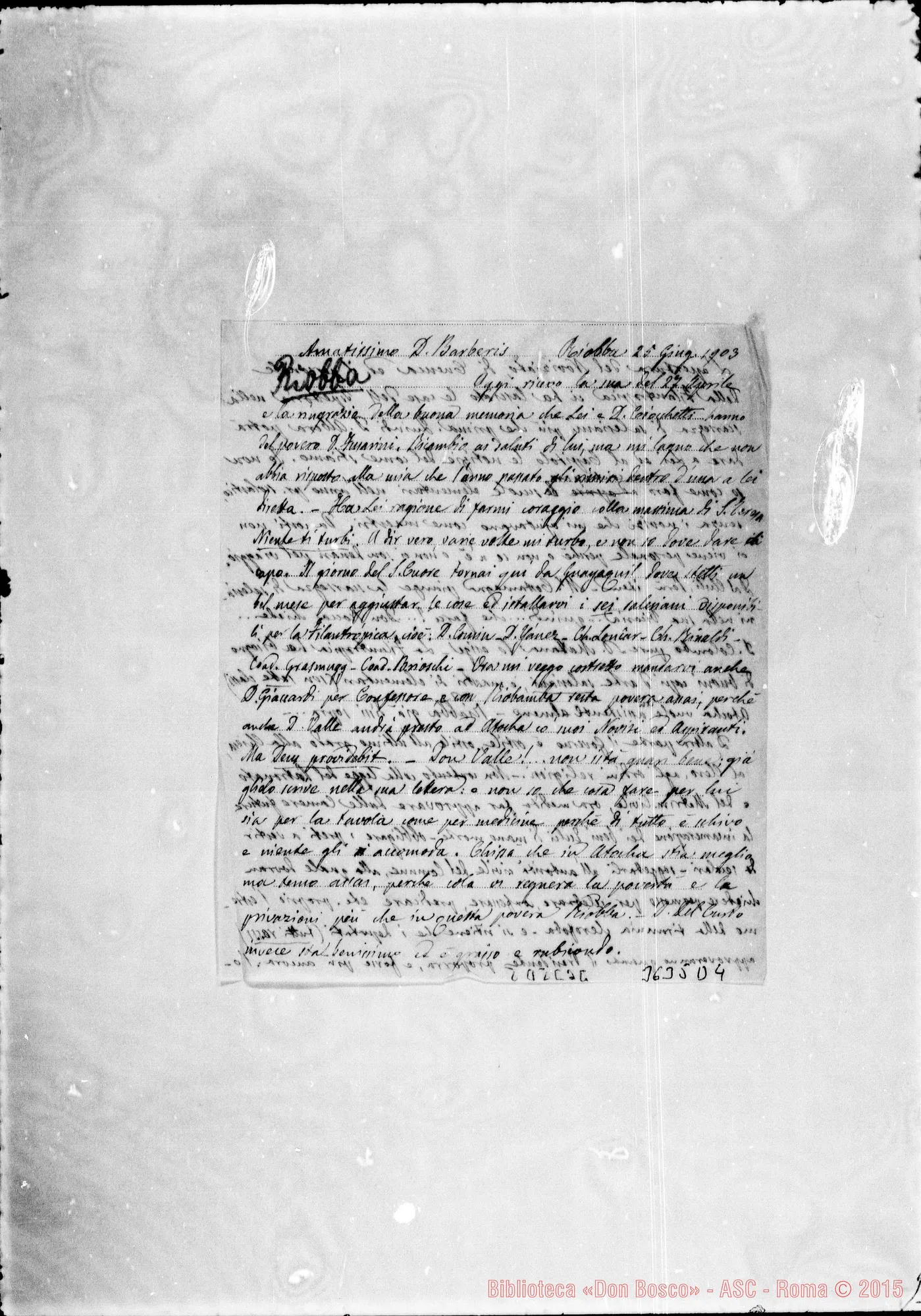 Fotogramma D 4 — Don Fusarini-Don Barberis. Riobamba, 25-06-1903