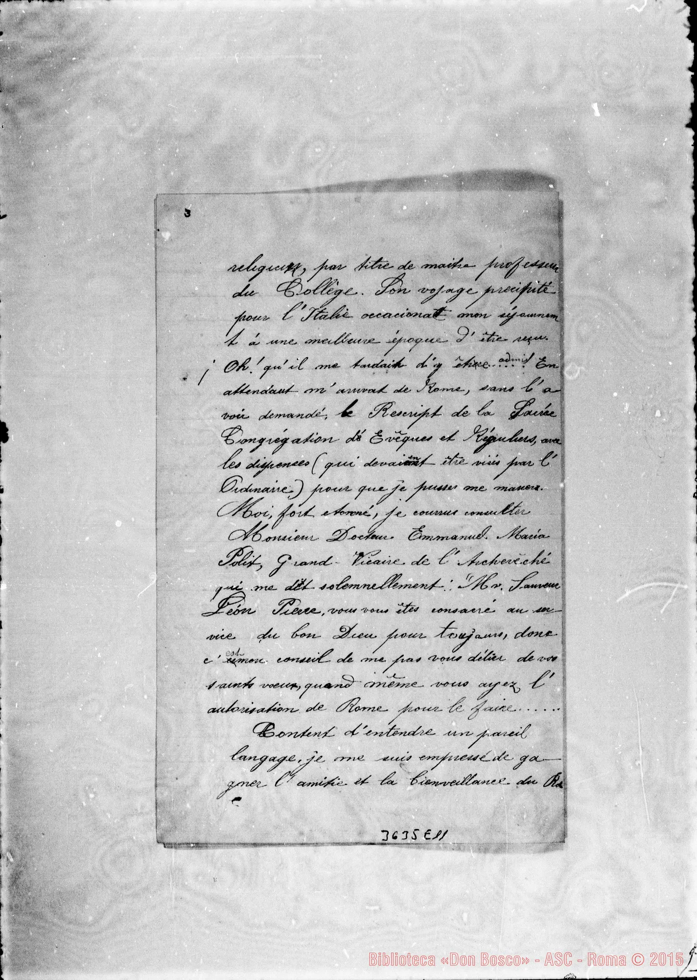 Fotogramma E 11 — Sauveur Leon Pierre-Don Rua. Quito, 16-01-1904