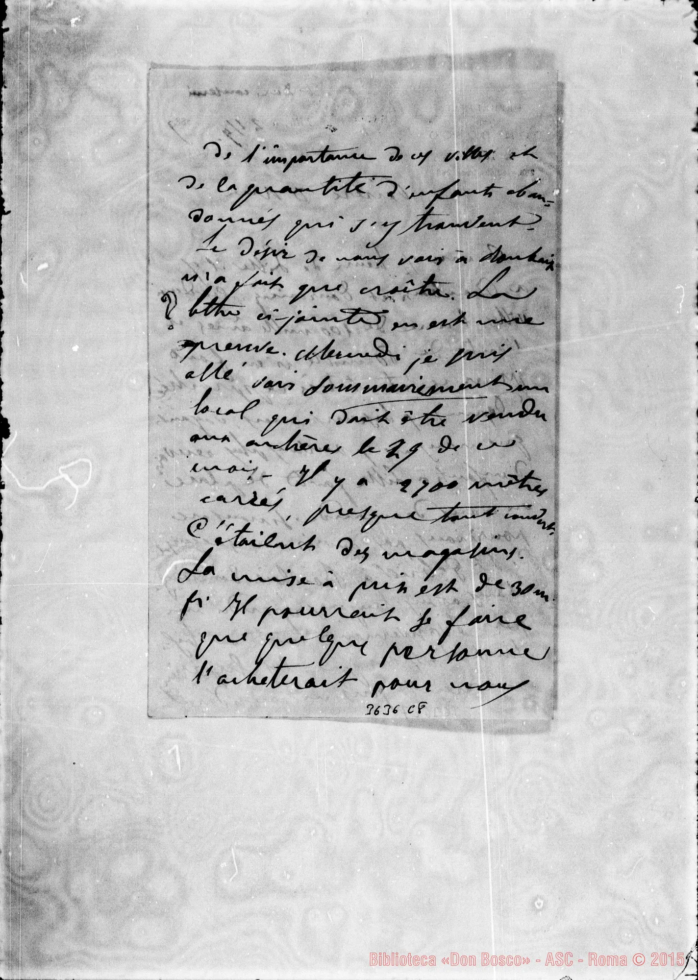 Fotogramma C 8 — Francia Nord: Don Bologna-Don Rua. Lille, 21-09-1889 Autogr. Rua