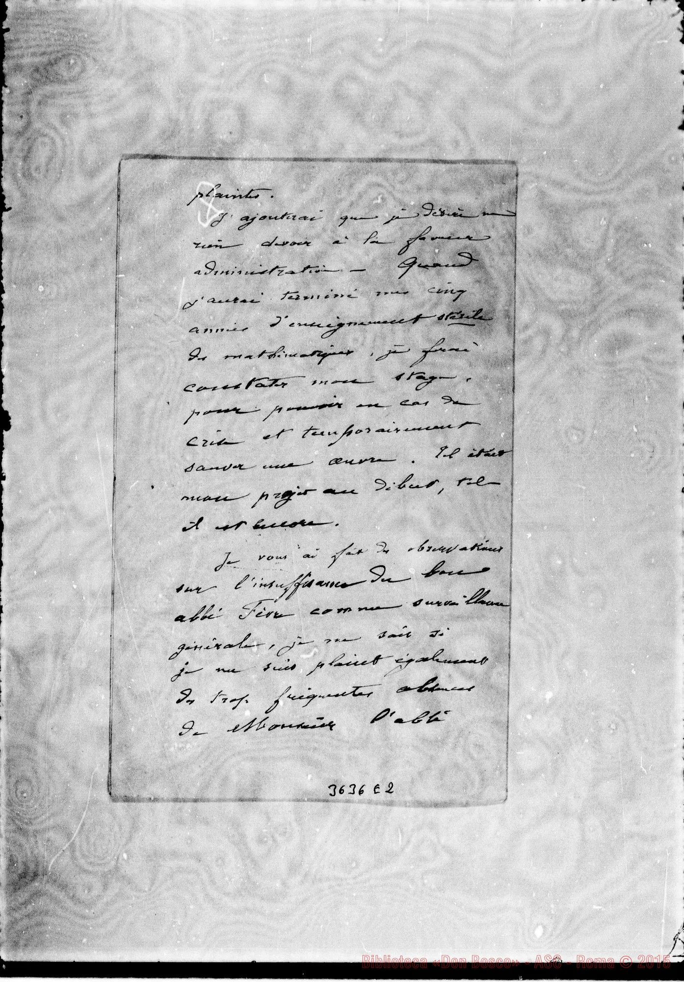 Fotogramma E 2 — A. Potron-Révérend Père. Chateau de Courcelles, 5-06-1897