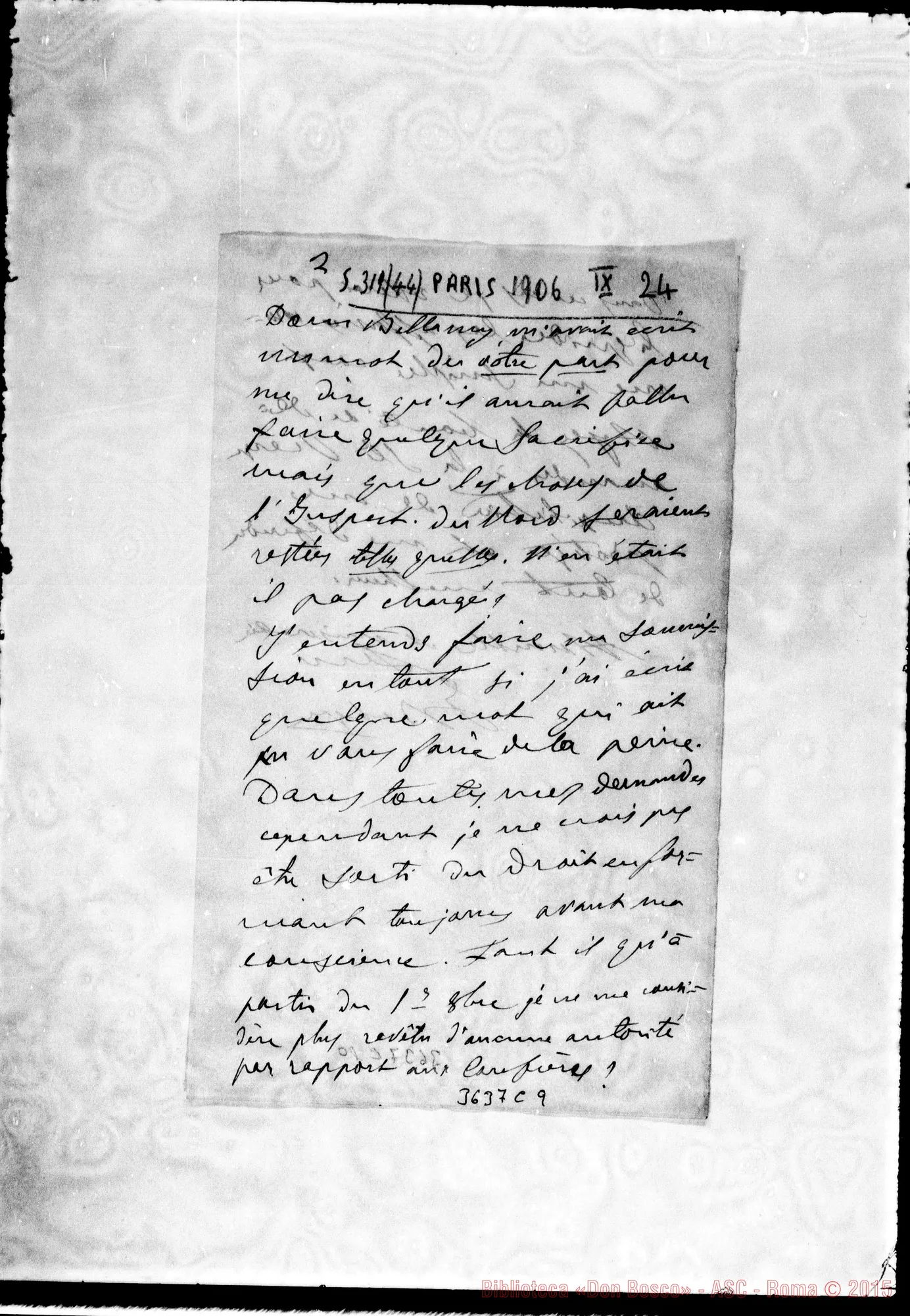 Fotogramma C 9 — Don Bologna-Don Rua. Paris, 24-09-1906