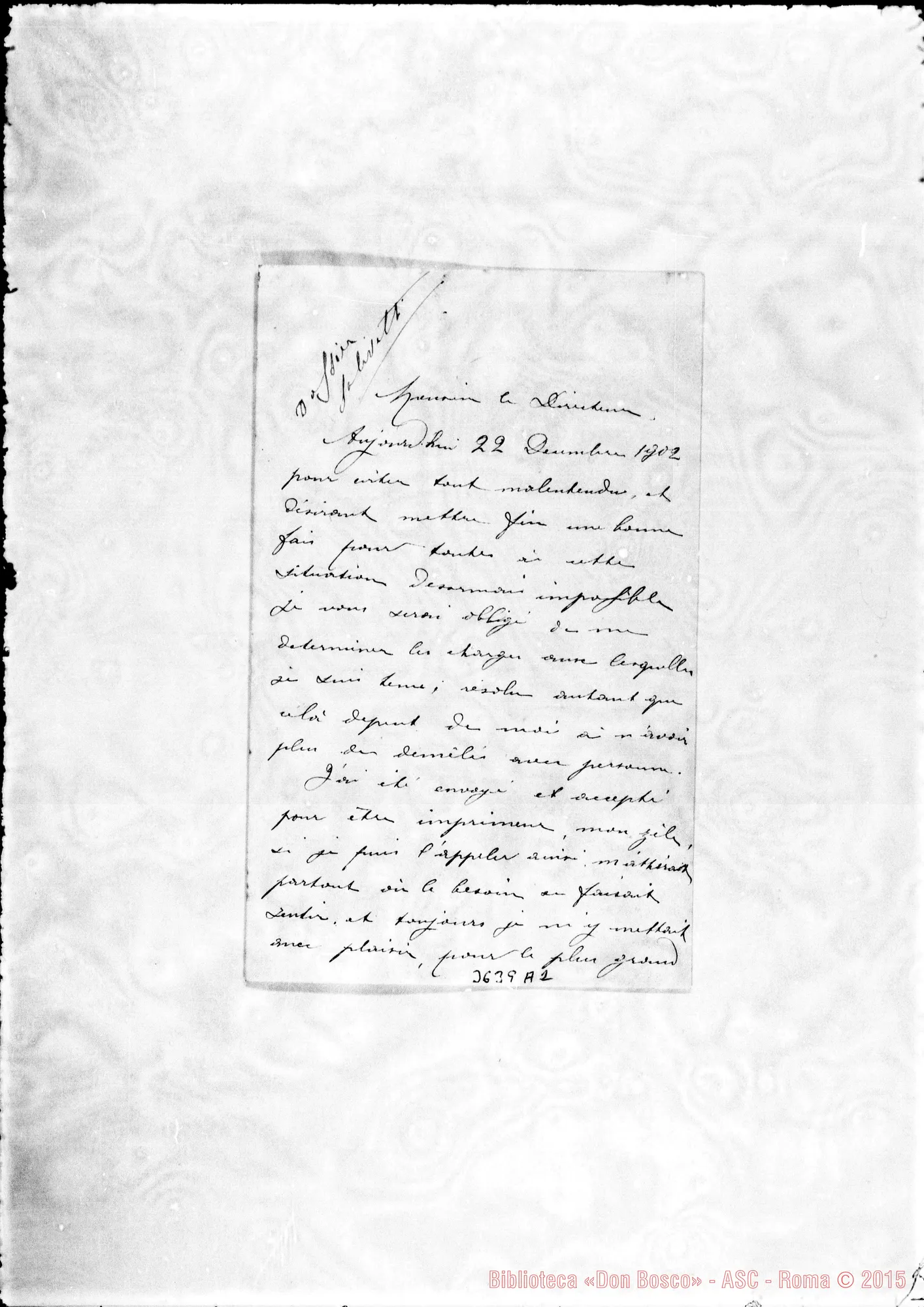 Fotogramma A 2 — Salivetti-Monsieur le Directeur, il 22-12-1902