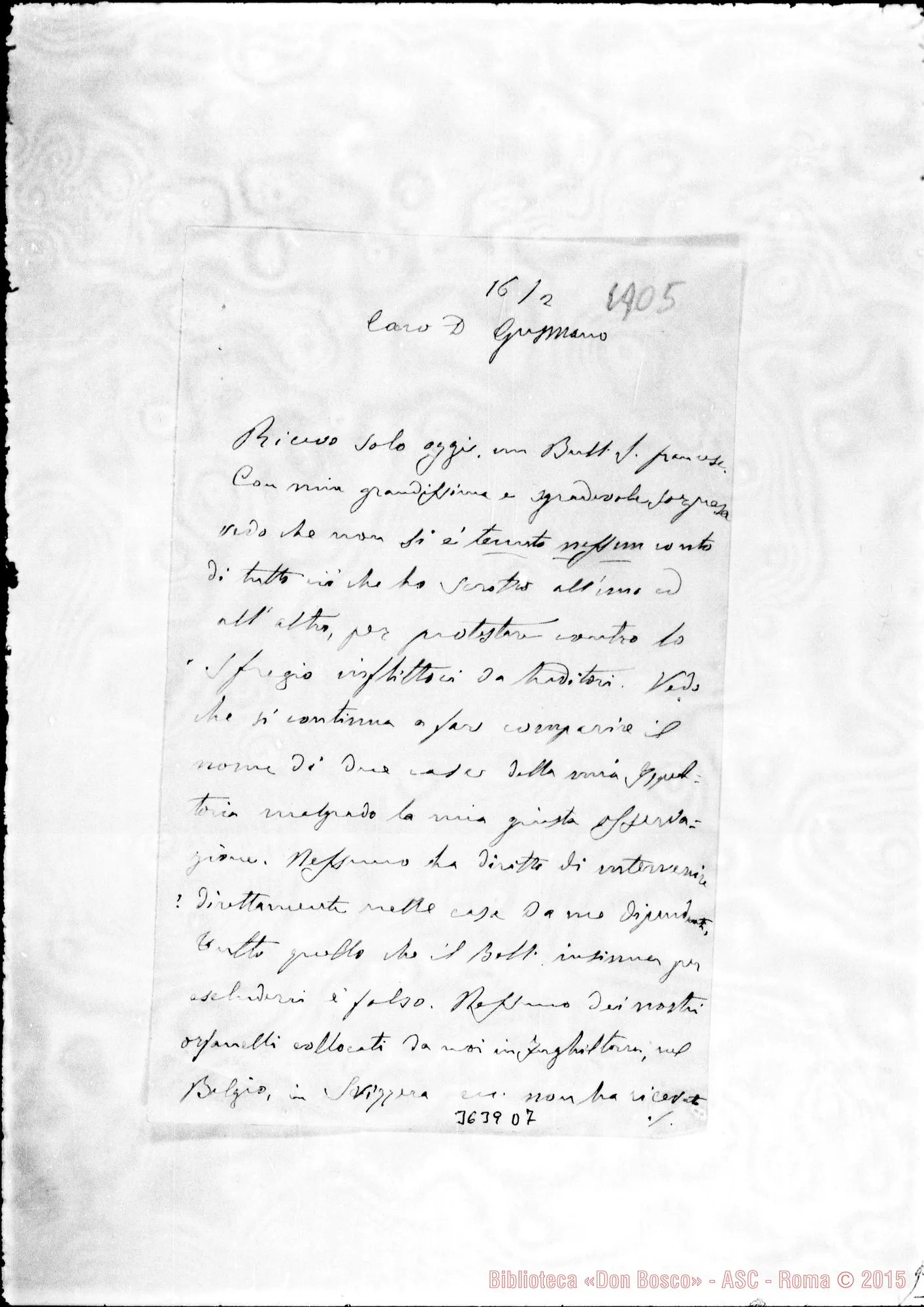 Fotogramma D 7 — Don Bologna-Don Gusmano, il 16-02-1905