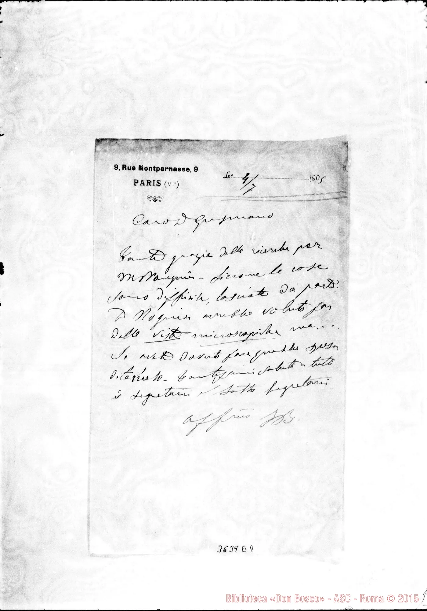 Fotogramma E 4 — Don Bologna-Don Gusmano. Paris, 4-07-1905