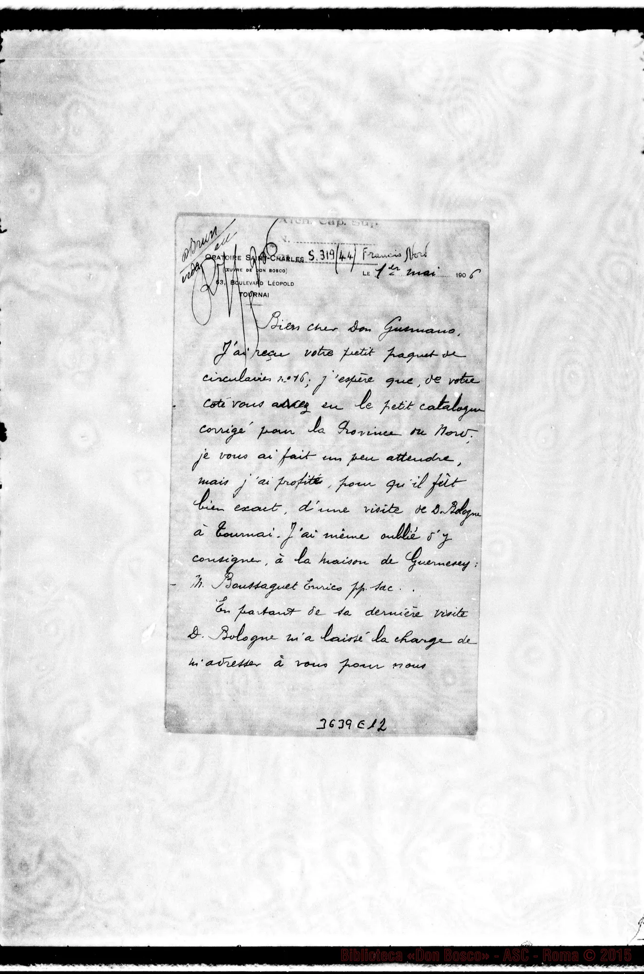 Fotogramma E 12 — Conte de Chambord-Don Gusmano. Tournai, 1-05-1906