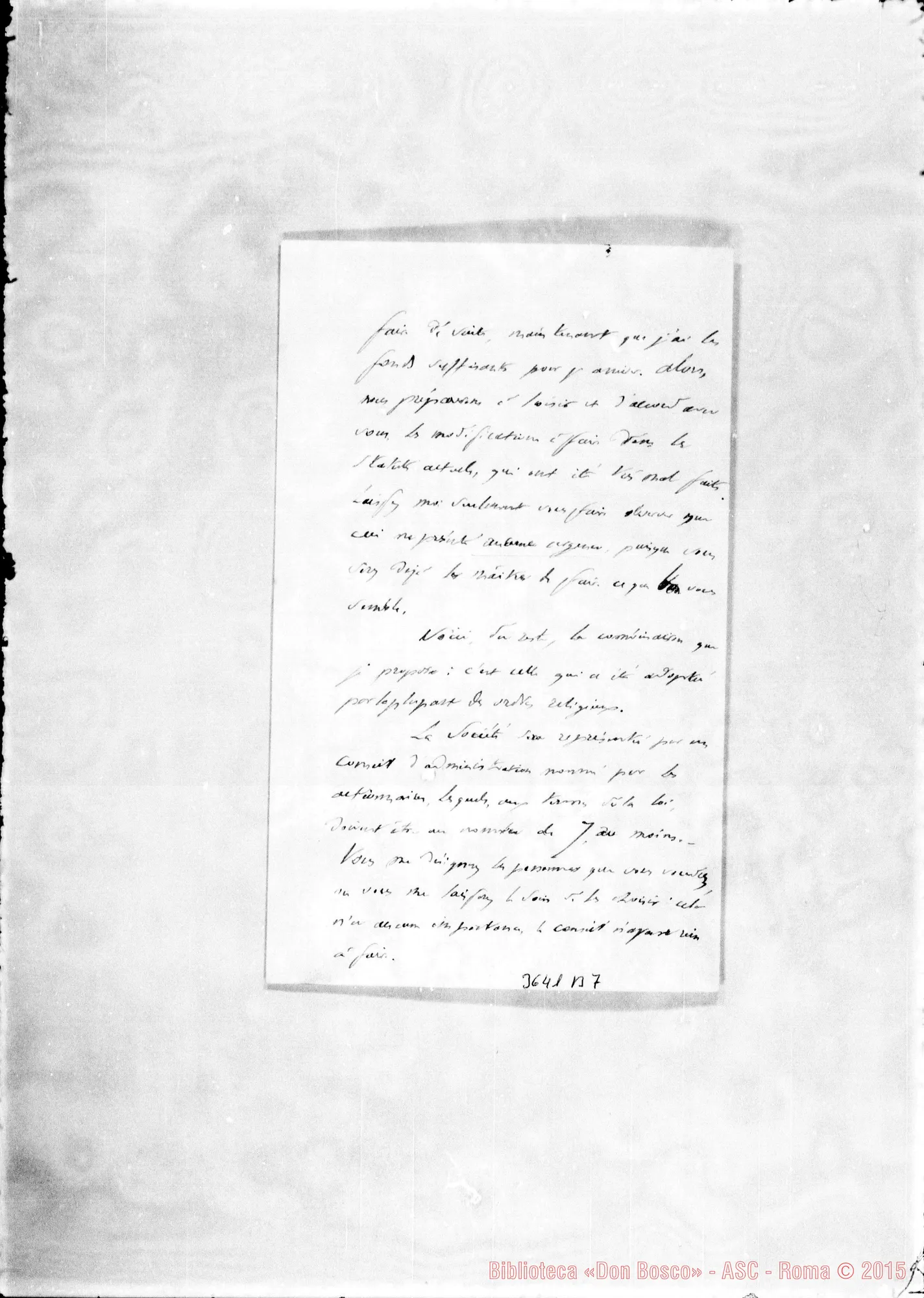 Fotogramma B 7 — Franqueville-Révérend Pére. Paris, 23-11-1884