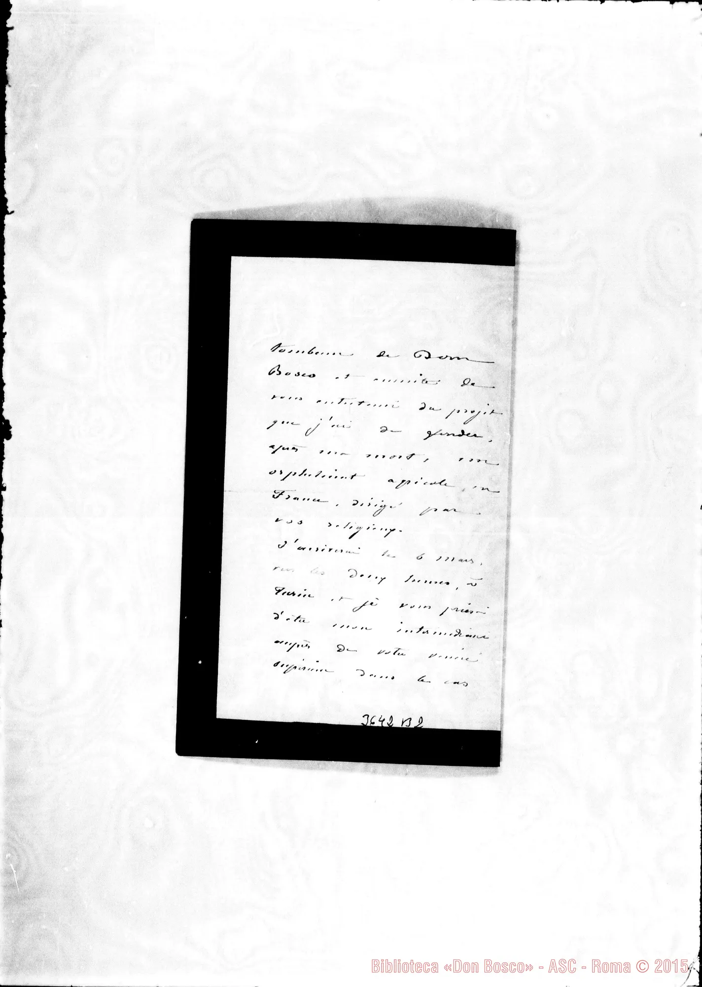 Fotogramma B 2 — Barone de Lamberterie-Direeteur. Paris, 1-03-1890