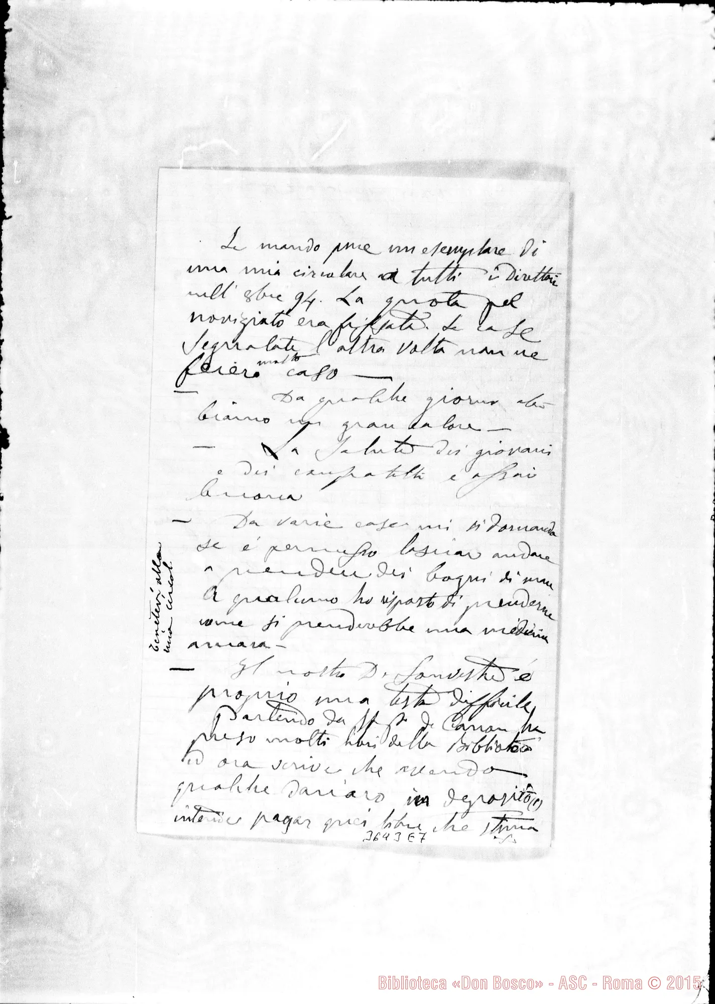 Fotogramma E 7 — Don Bologna-Don Rua. Marseille, 14-06-1897 Autogr. Rua