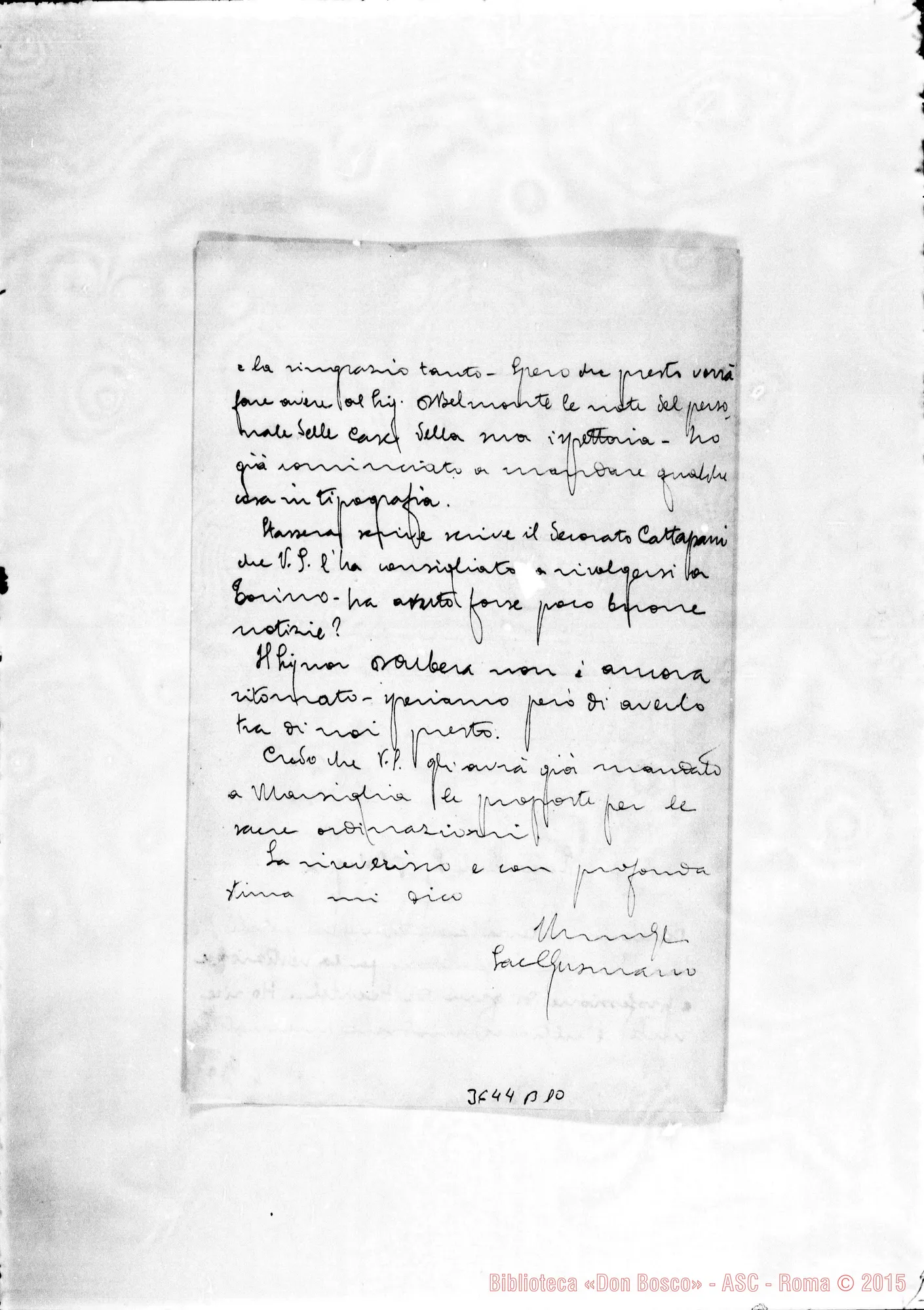 Fotogramma B 10 — Don Roussin-Don Bologna. All. lett. di D. Gusmano, il 23-11-1898
