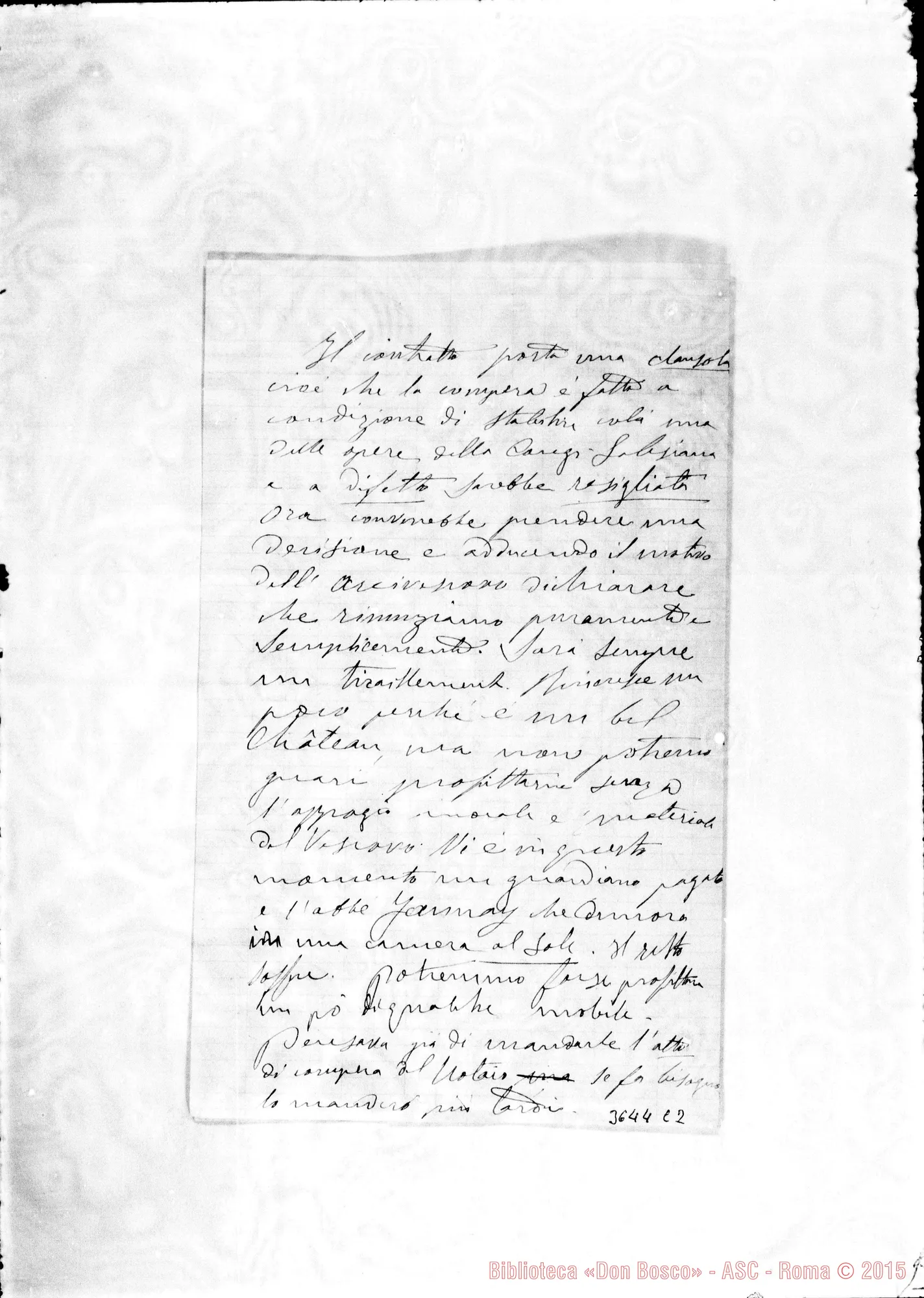 Fotogramma C 2 — Don Bologna-Don Durando. Paris, 6-12-1898