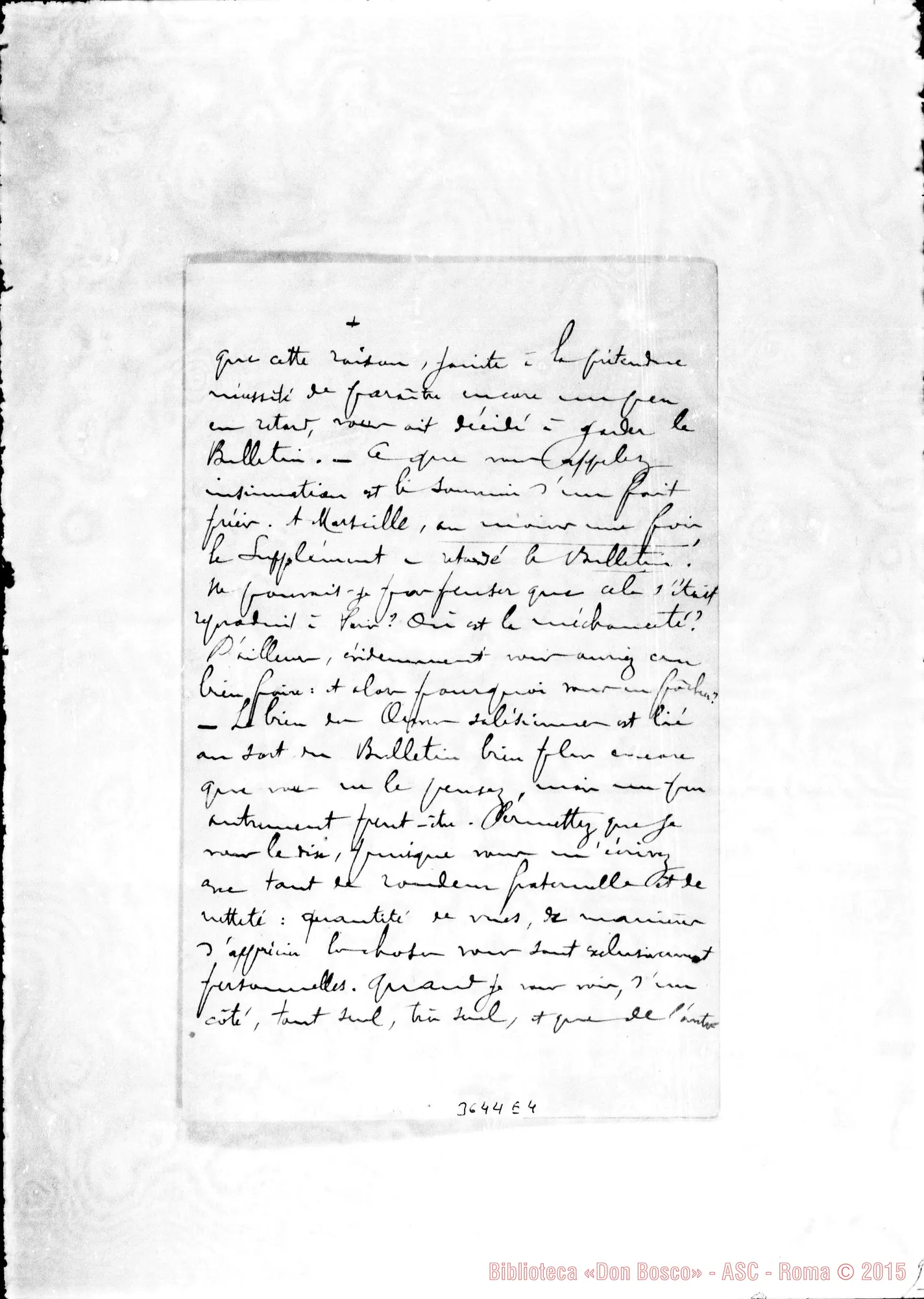 Fotogramma E 4 — Don Roussin-Don Bologna, il 6-02-1899. Incompleta