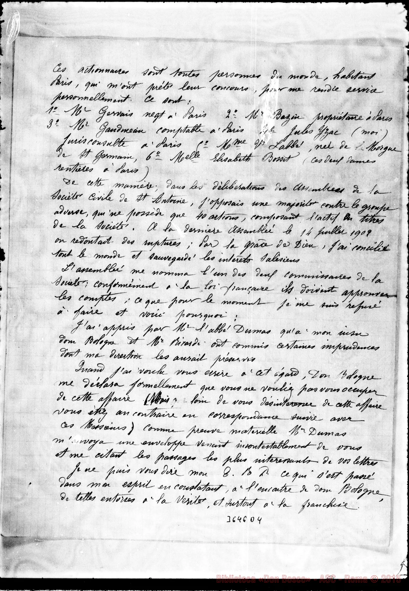 Fotogramma D 4 — Jules Yzac, avv.-Révérend Père. Paris, 24-08-1903