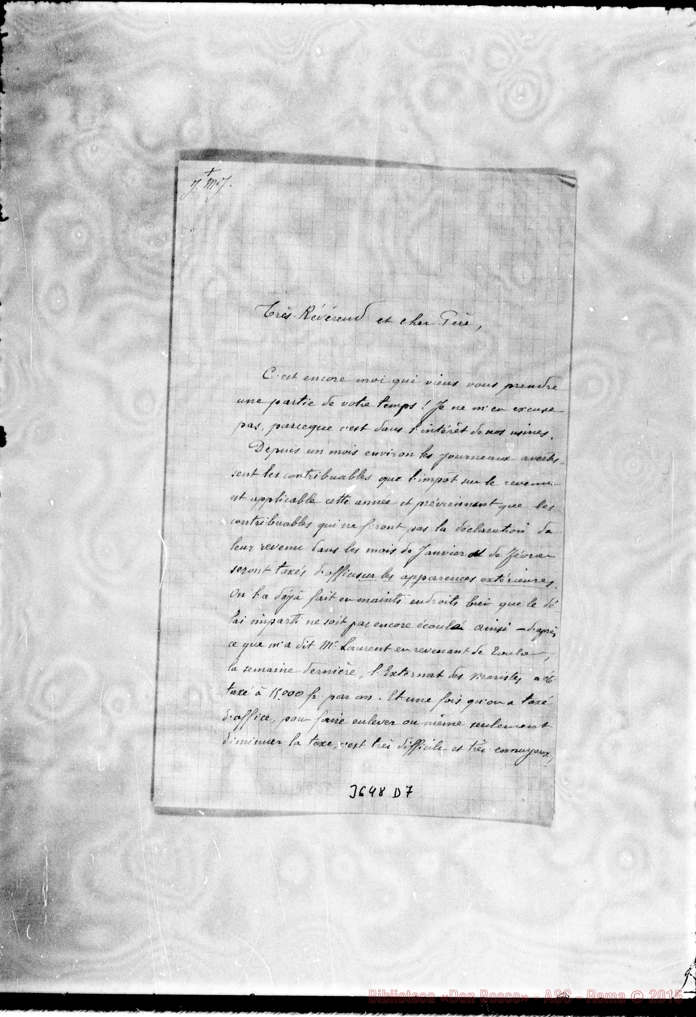 Fotogramma D 7 — Don Pierre Perrot-Révérend Pére. Senza data
