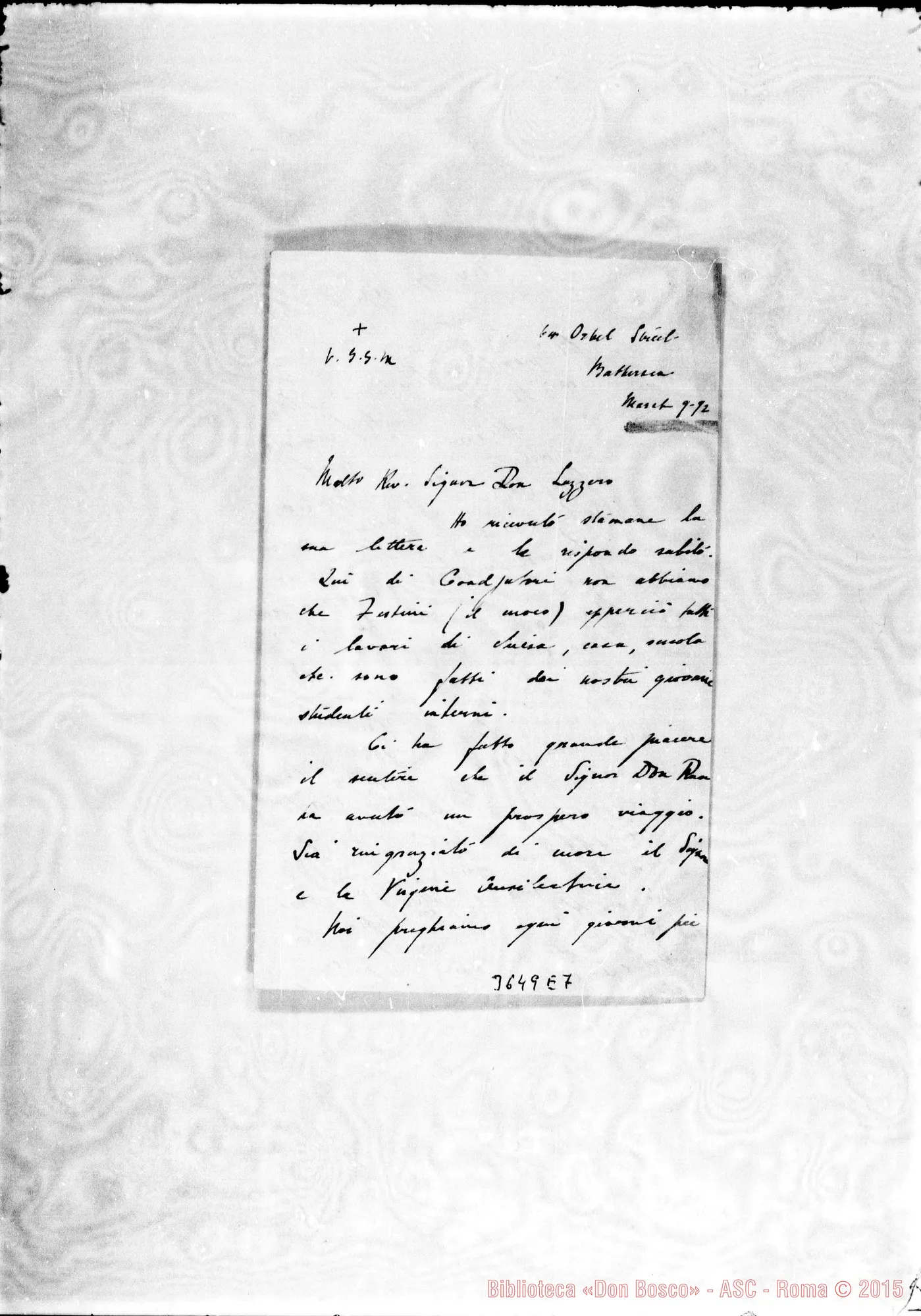 Fotogramma E 7 — Don Macey Carlo-Don Lazzero. Battersea, 9-03-1892