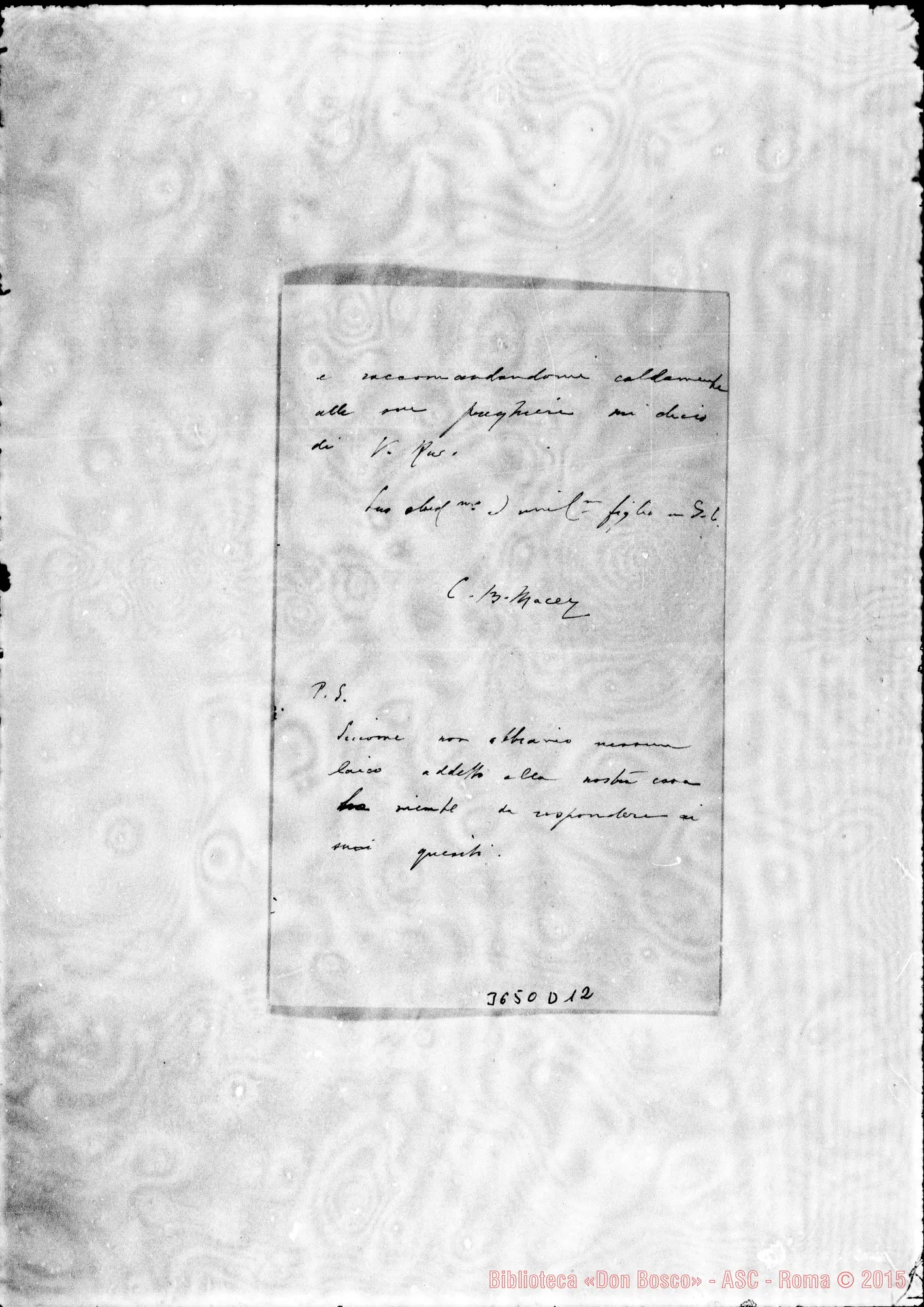 Fotogramma D 12 — Don Macey-Don Lazzero. Battersea, 11-02-1896