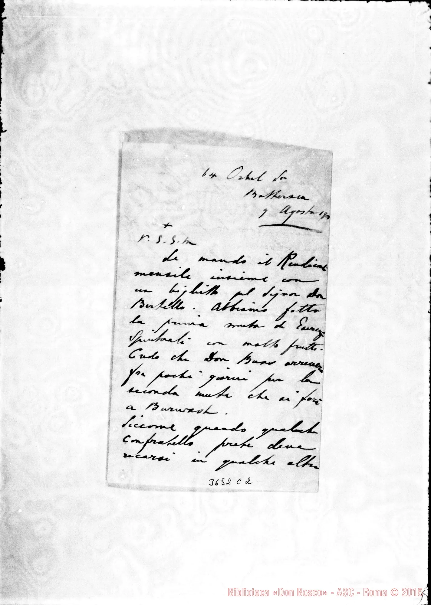 Fotogramma C 2 — Don Macey-Don Durando. Battersea, 9-08-1900
