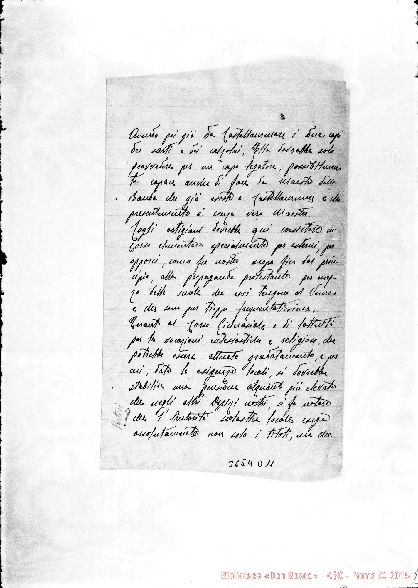 Fotogramma D 11 — Capitolo Ispettoriale-Don Bertello. Napoli-Vomero, 26-06-1908