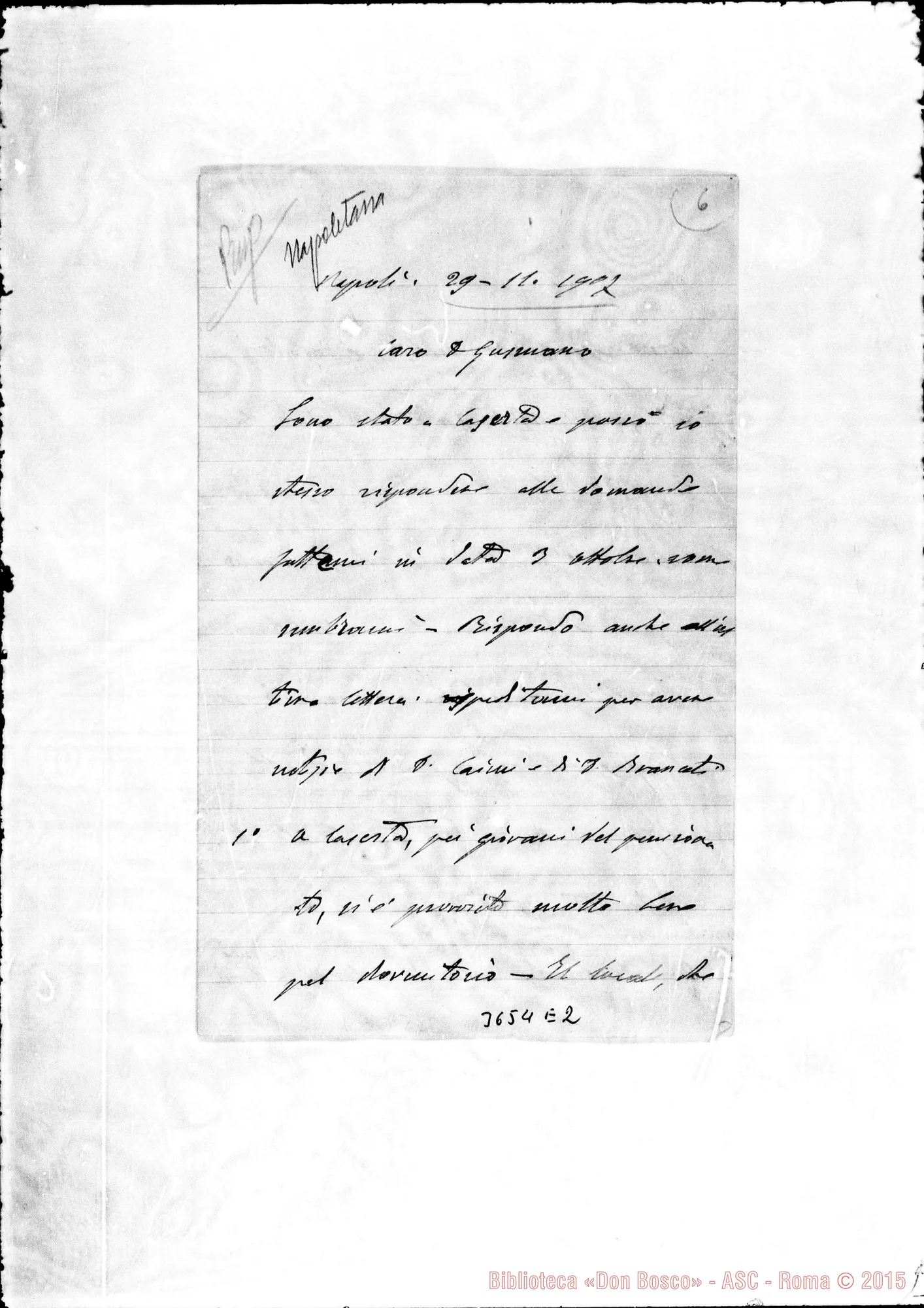 Fotogramma E 2 — Don Scappini Giuseppe-Don Gusmano. Napoli, 29-11-1907