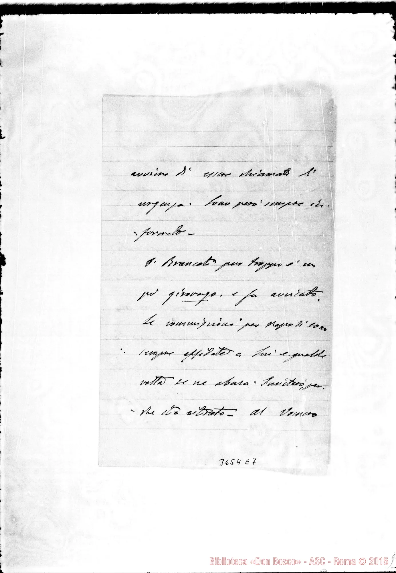 Fotogramma E 7 — Don Scappini Giuseppe-Don Gusmano. Napoli, 29-11-1907