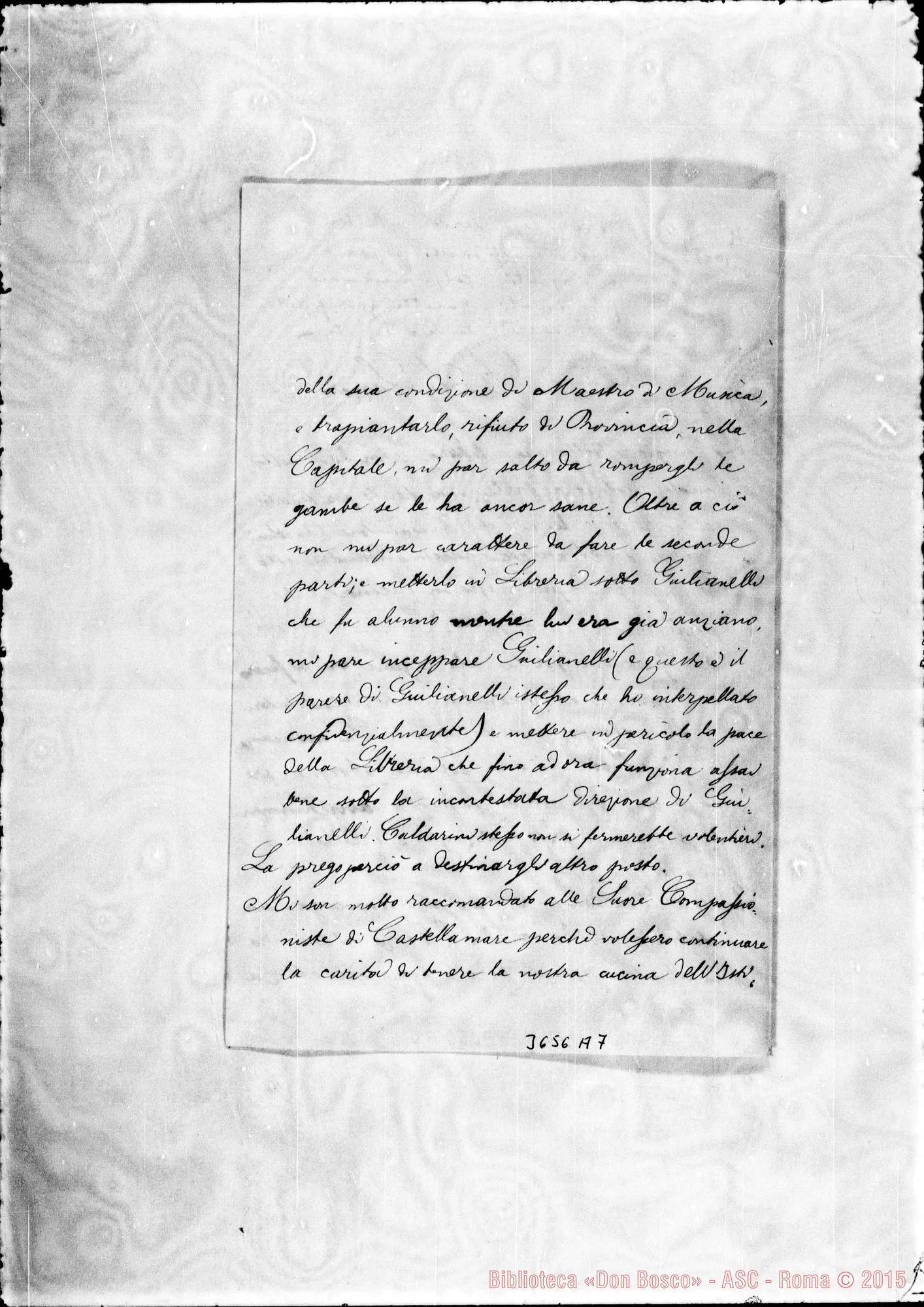 Fotogramma A 7 — Don Cagliero Cesare-Don Lazzero. Roma, 1-10-1896