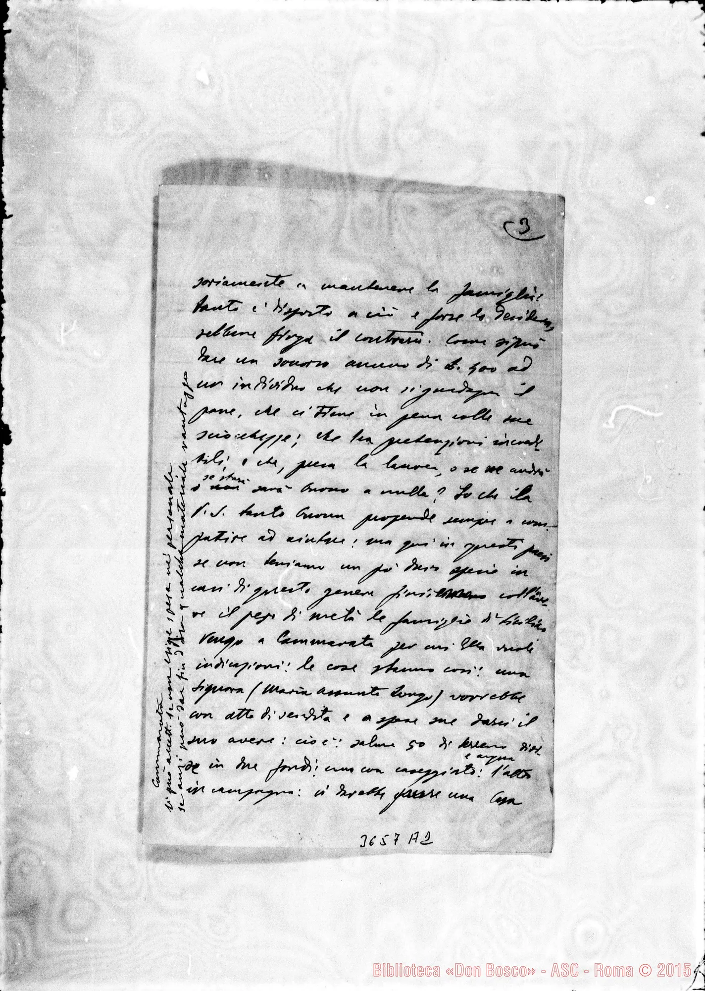 Fotogramma A 2 — Don Piccollo-Don Rua. Catania, 9-01-1902 Autogr. Rua