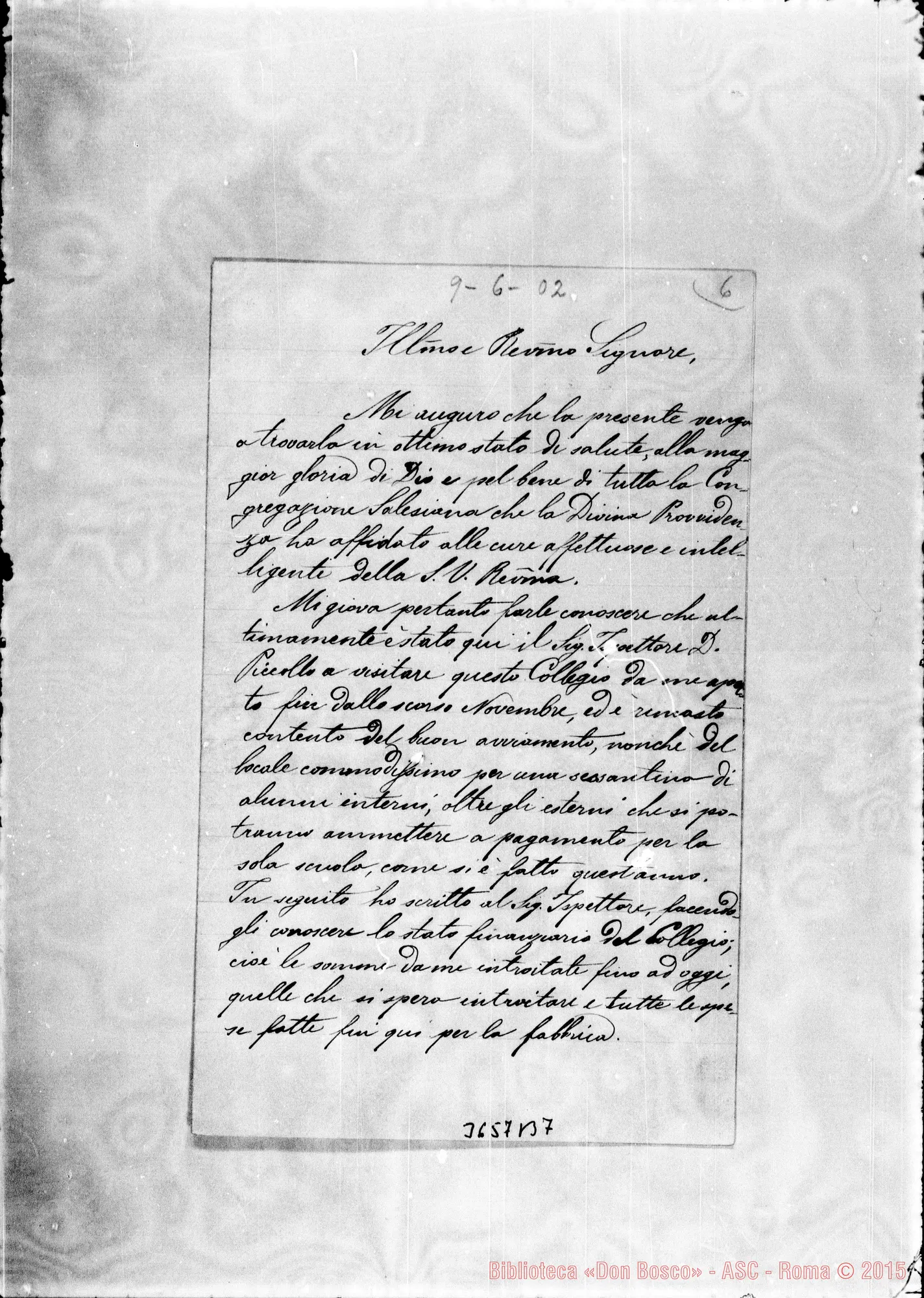 Fotogramma B 7 — Don Giovanni Leggio-Don Rua. Ragusa, 9-06-1902