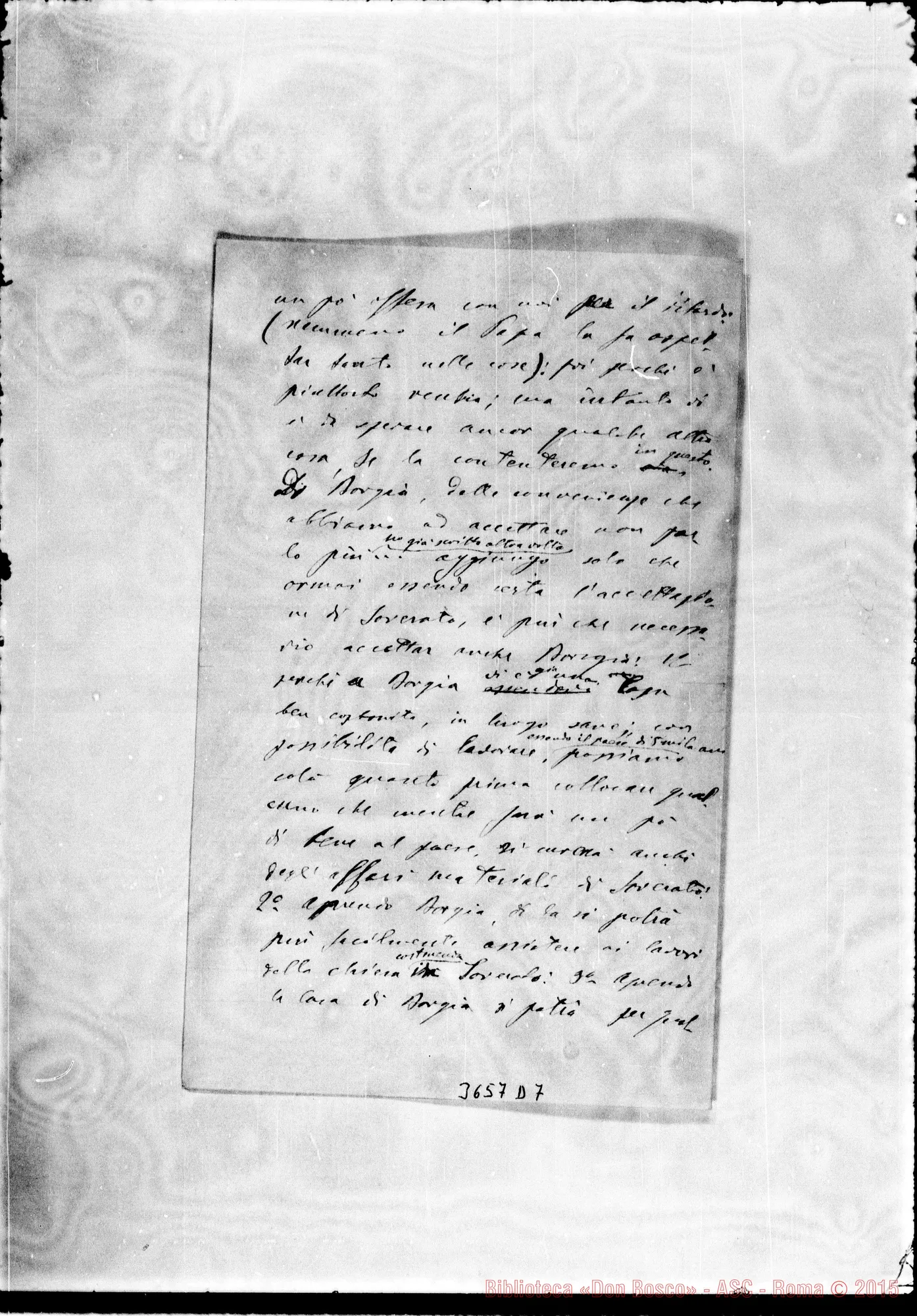 Fotogramma D 7 — Don Piccollo-Don Rua. S. Gregorio, 23-04-1905 Autogr. Rua