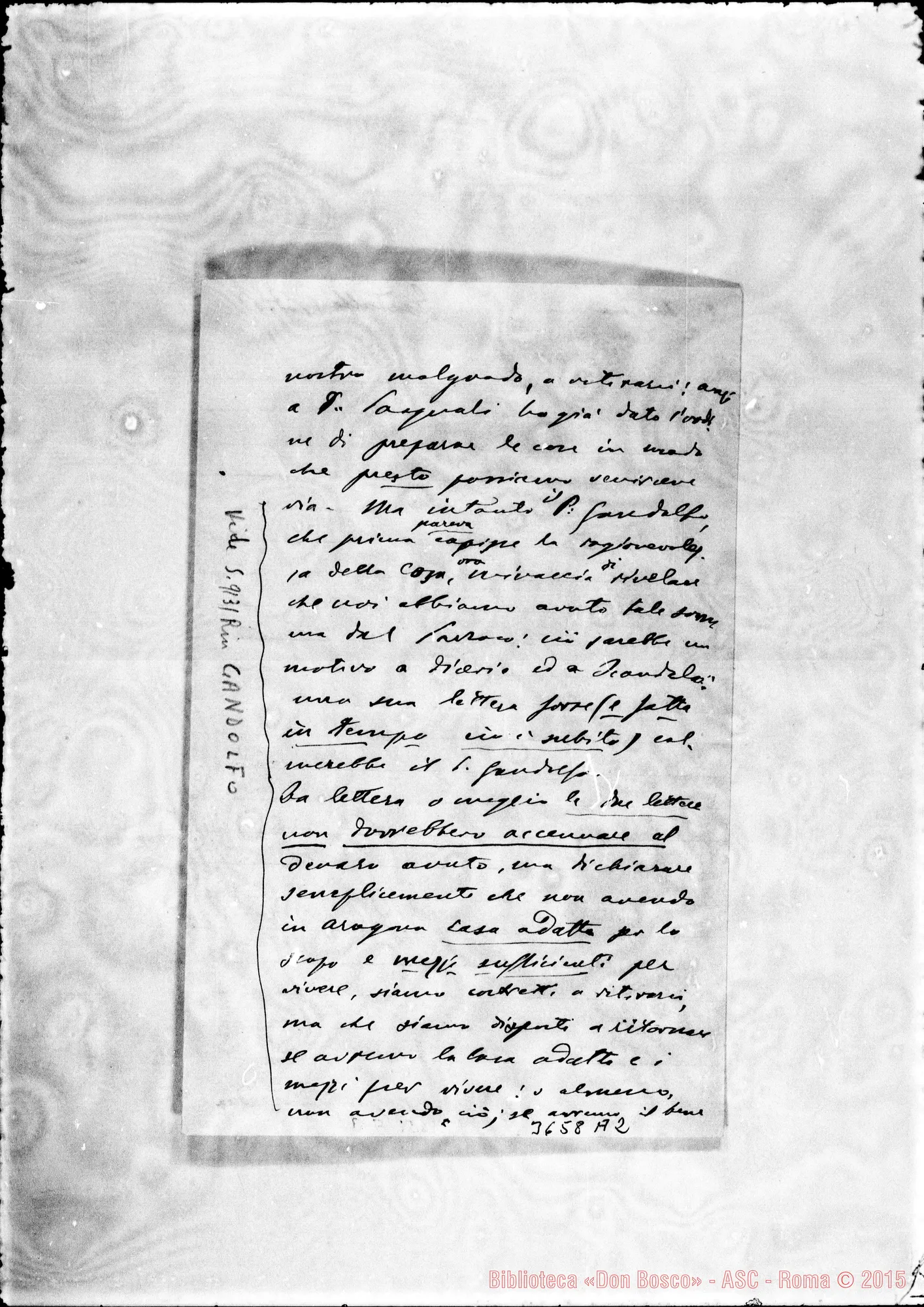 Fotogramma A 2 — Don Piccollo-Don Rua. Catania, 21-12-1906 Autogr. Rua