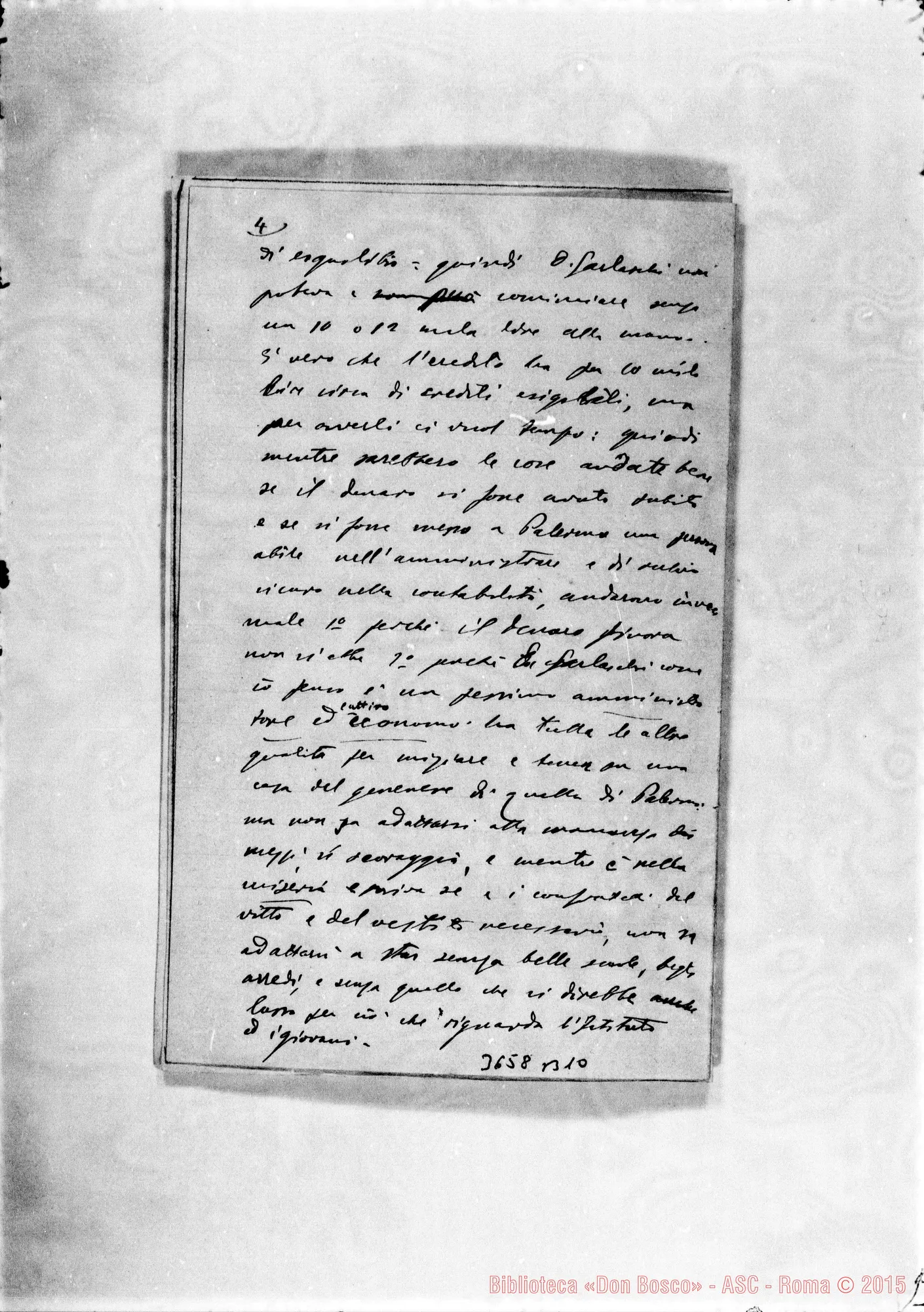 Fotogramma B 10 — Don Piccollo-Don Rinaldi, il 27-03-1903 Autogr. Rinaldi